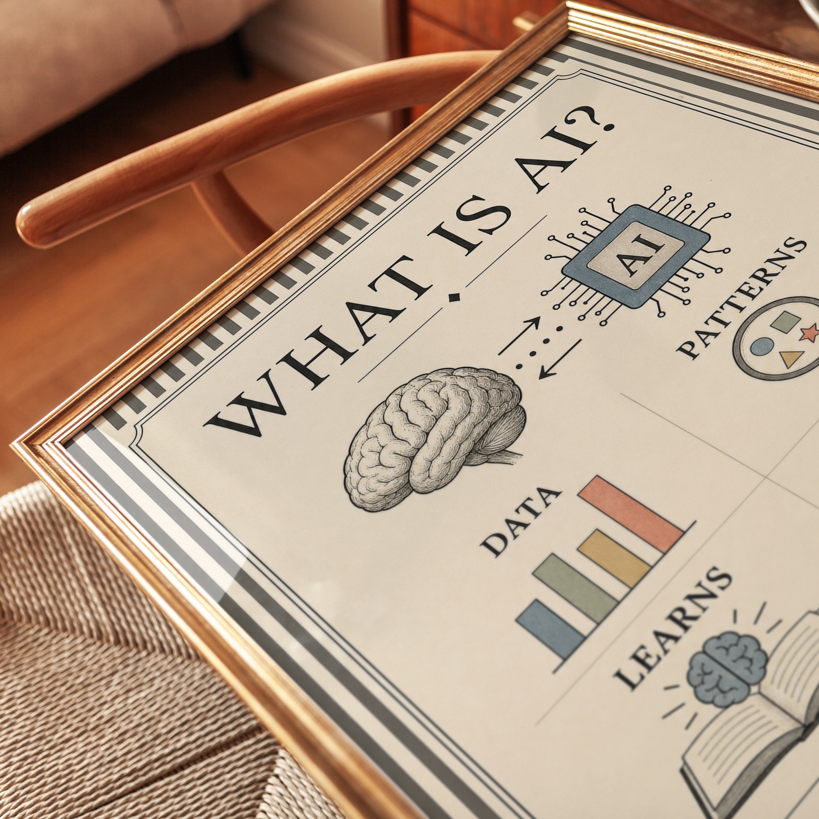 Educational Poster – What Is AI Print - detail