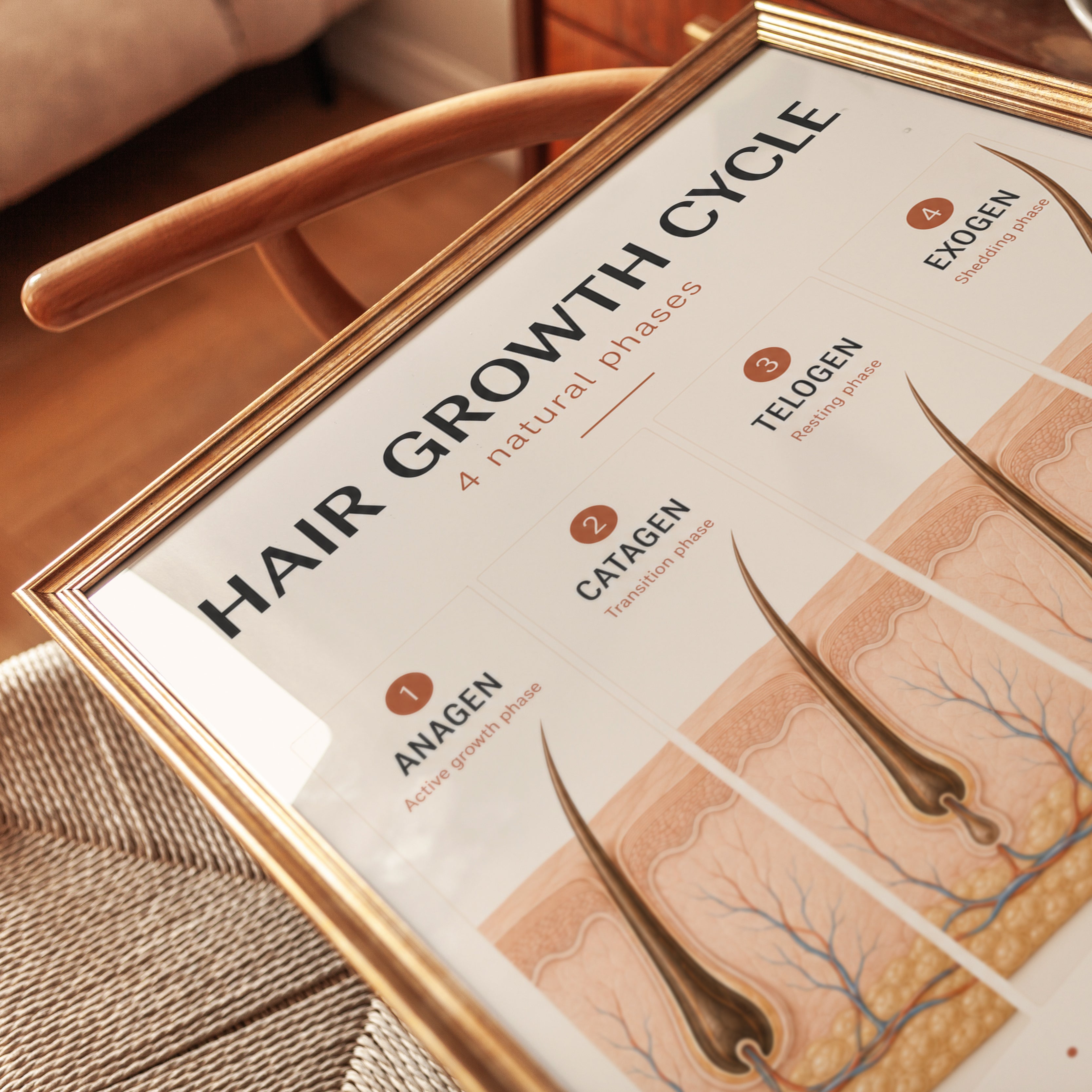 Hair Growth Cycle Poster - detail