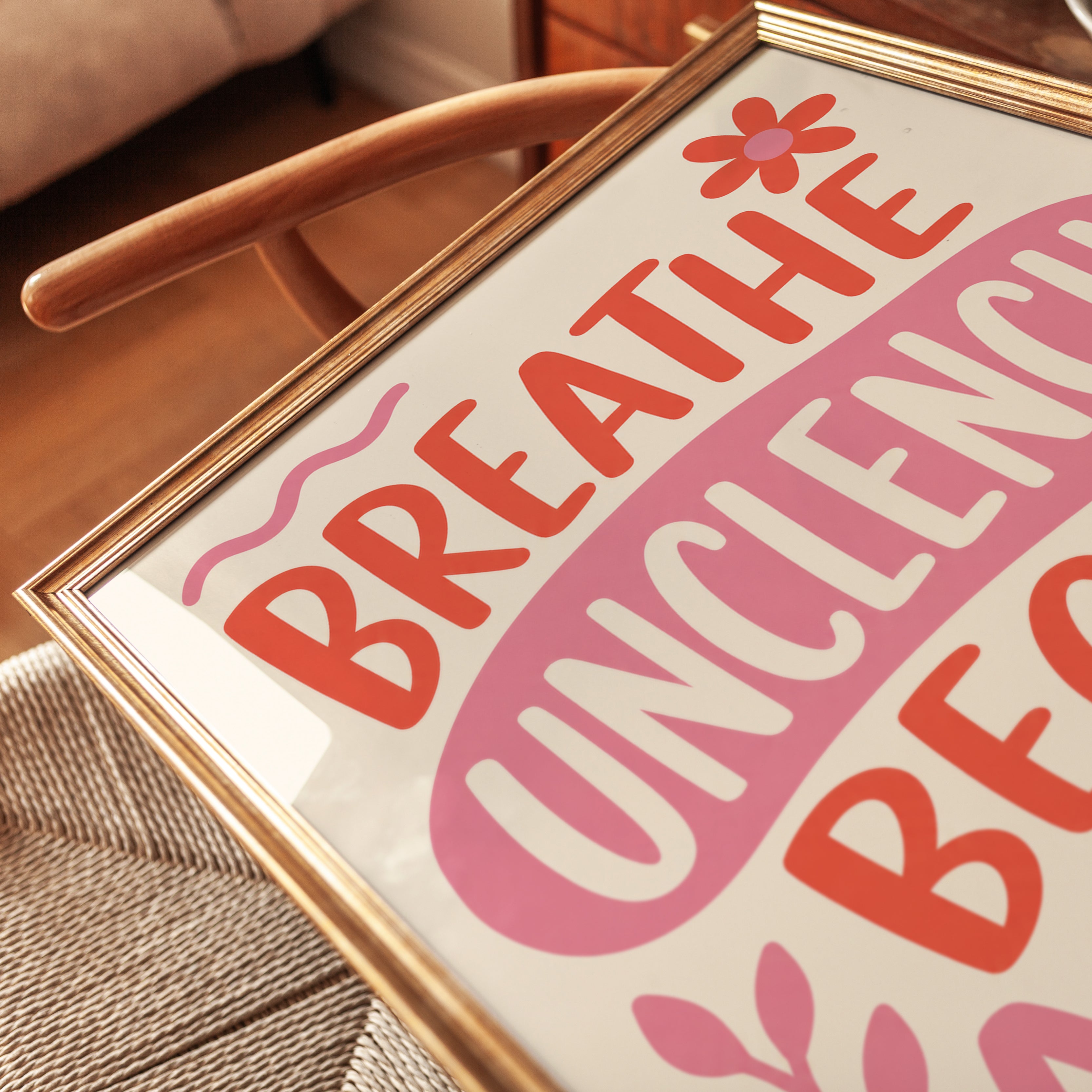 Motivational Print – Hand-Lettered Typography - detail
