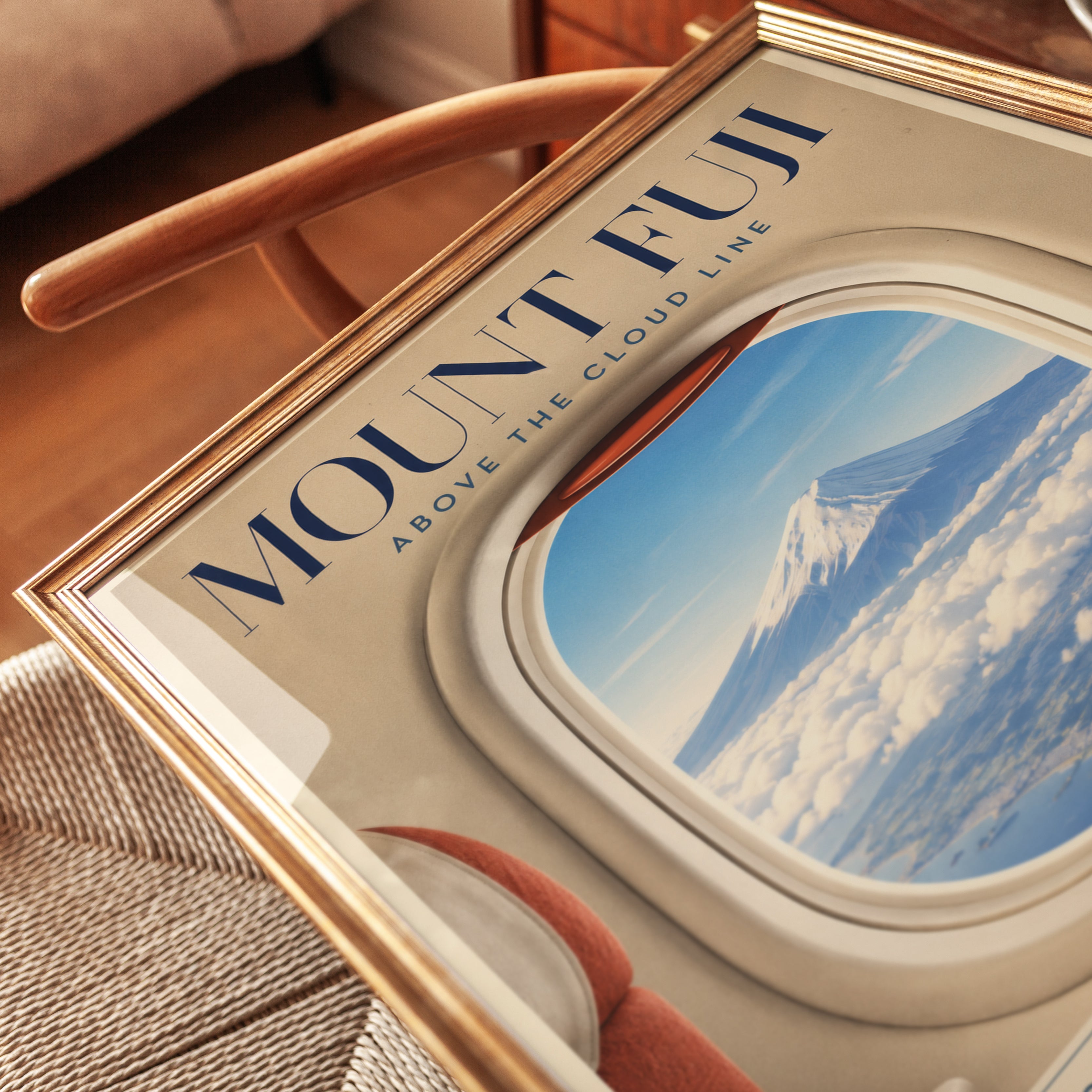Mount Fuji Travel Poster – Japan Wall Art - detail