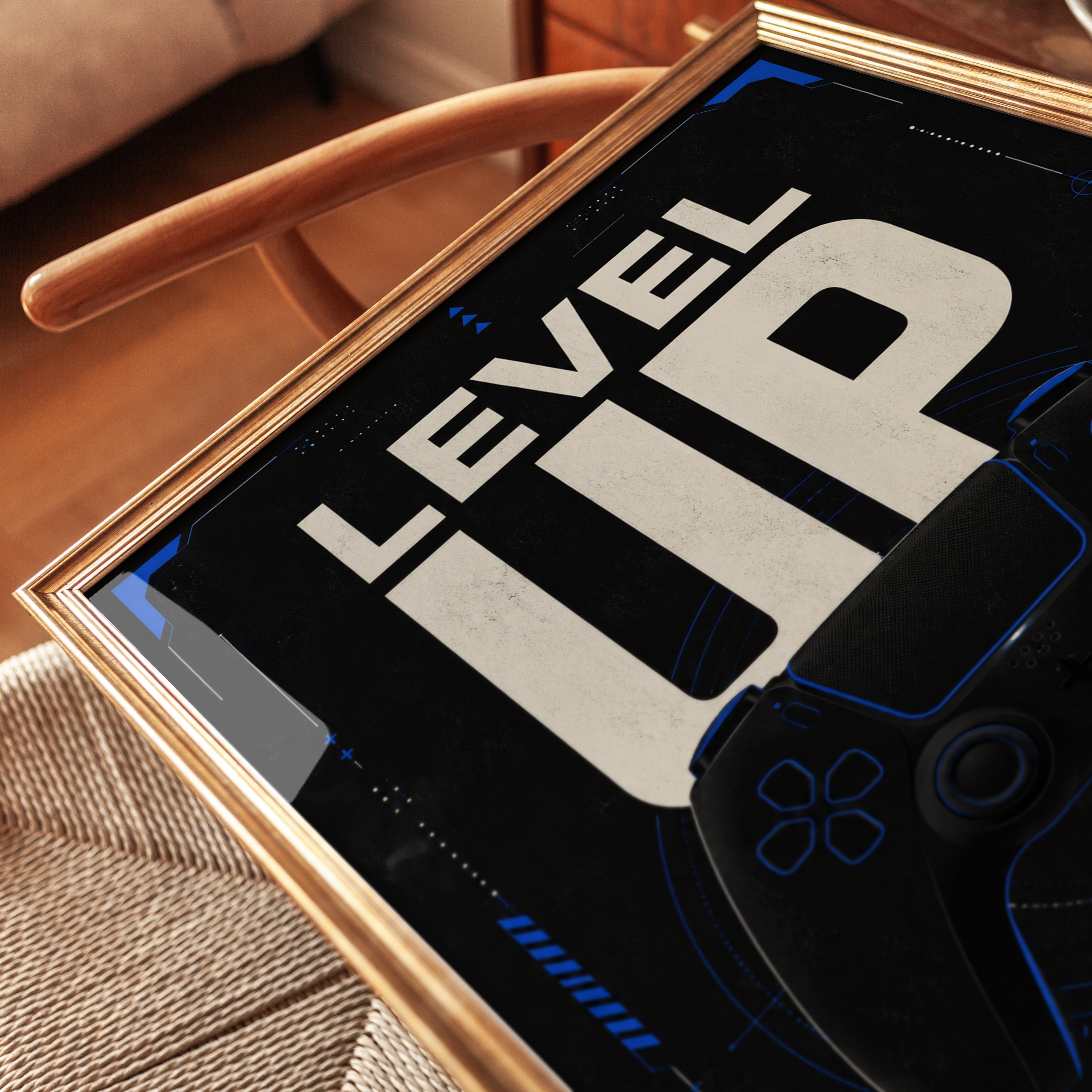 Level Up Gaming Print – Retro Controller - detail