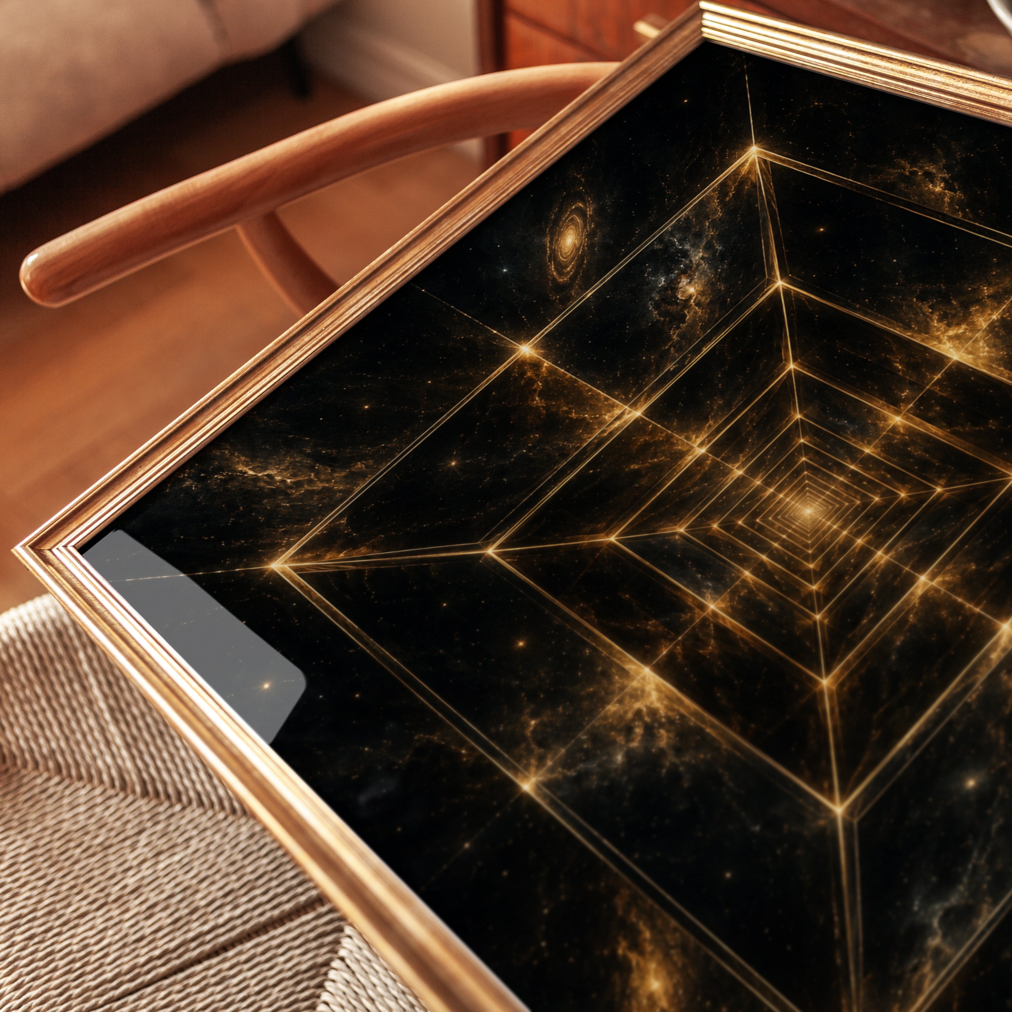 Geometric Space Art – Cosmic Tunnel Print - detail