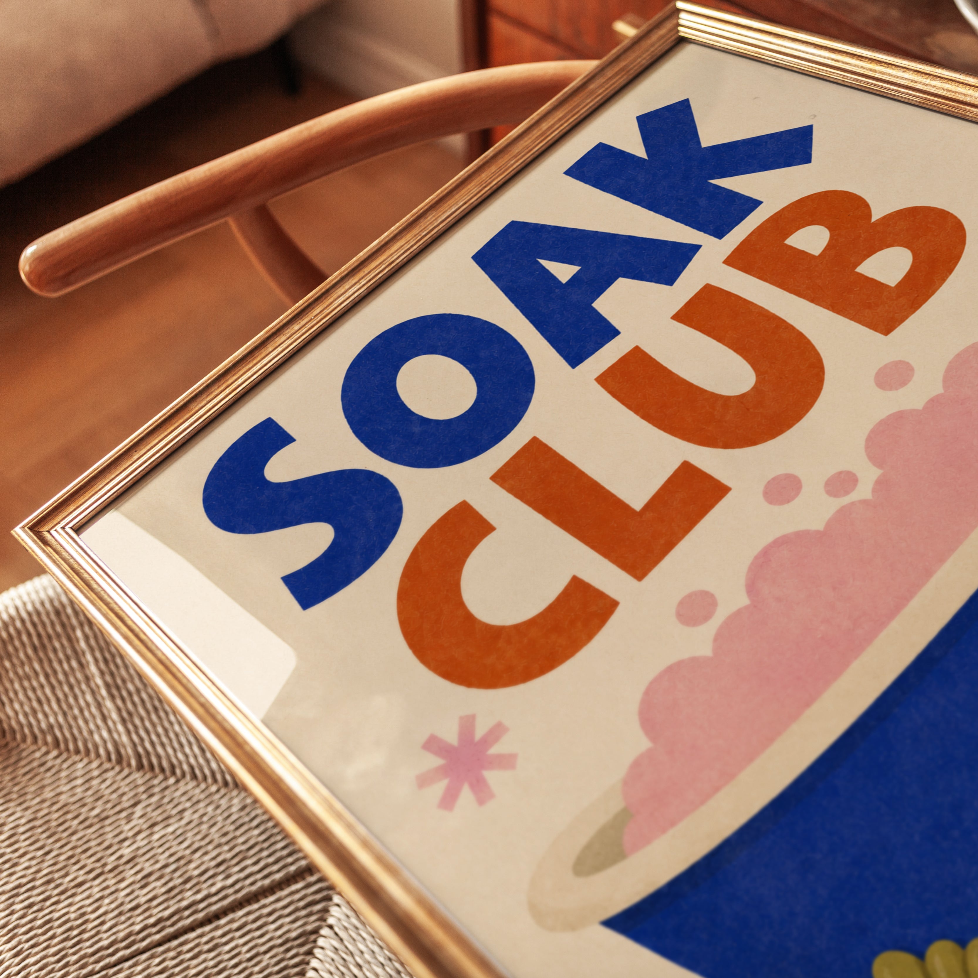 Soak Club Bathtub Print - detail