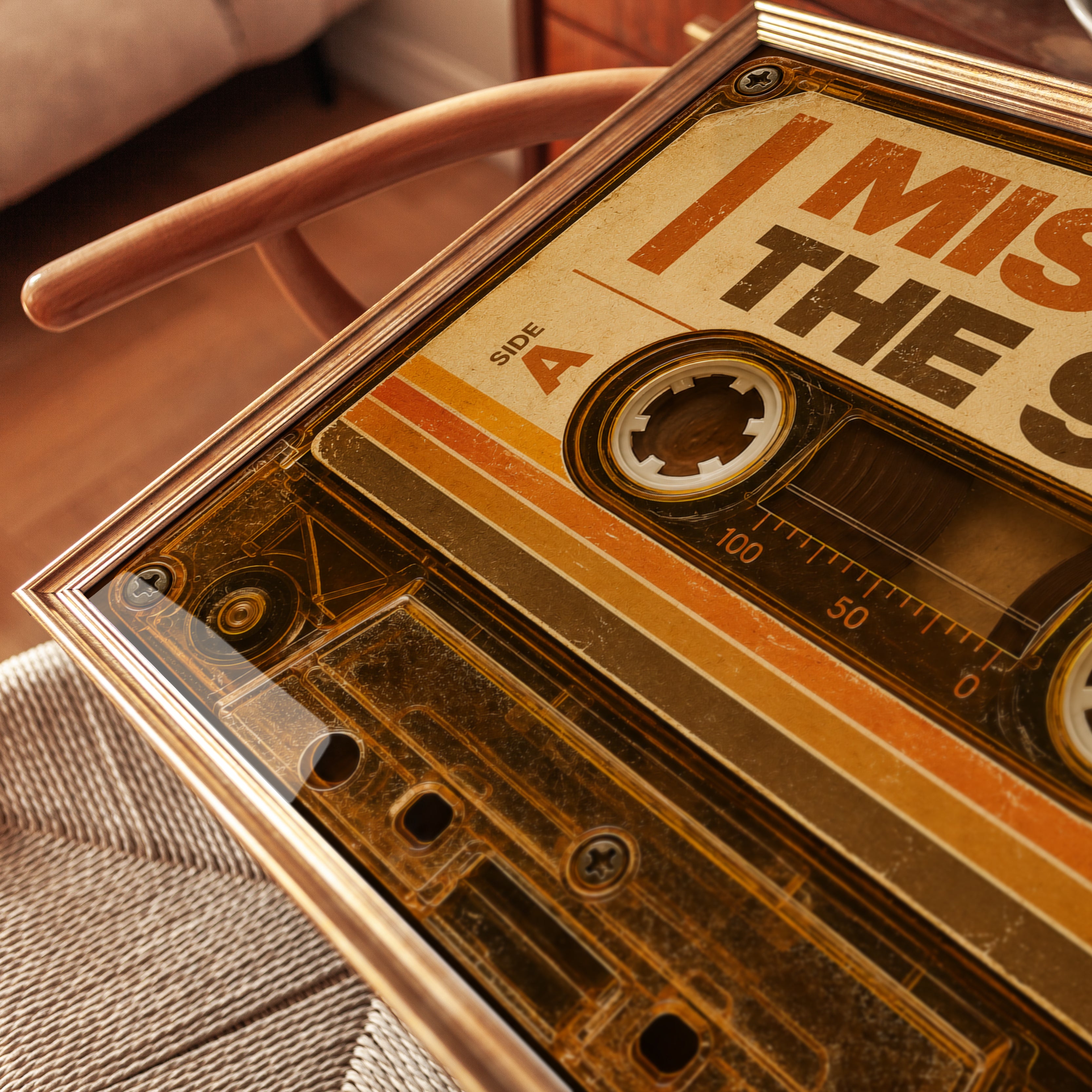 90s Nostalgia Cassette Tape Print - detail