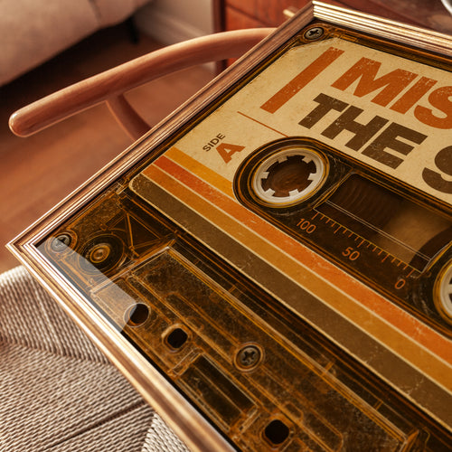 90s Nostalgia Cassette Tape Print - detail