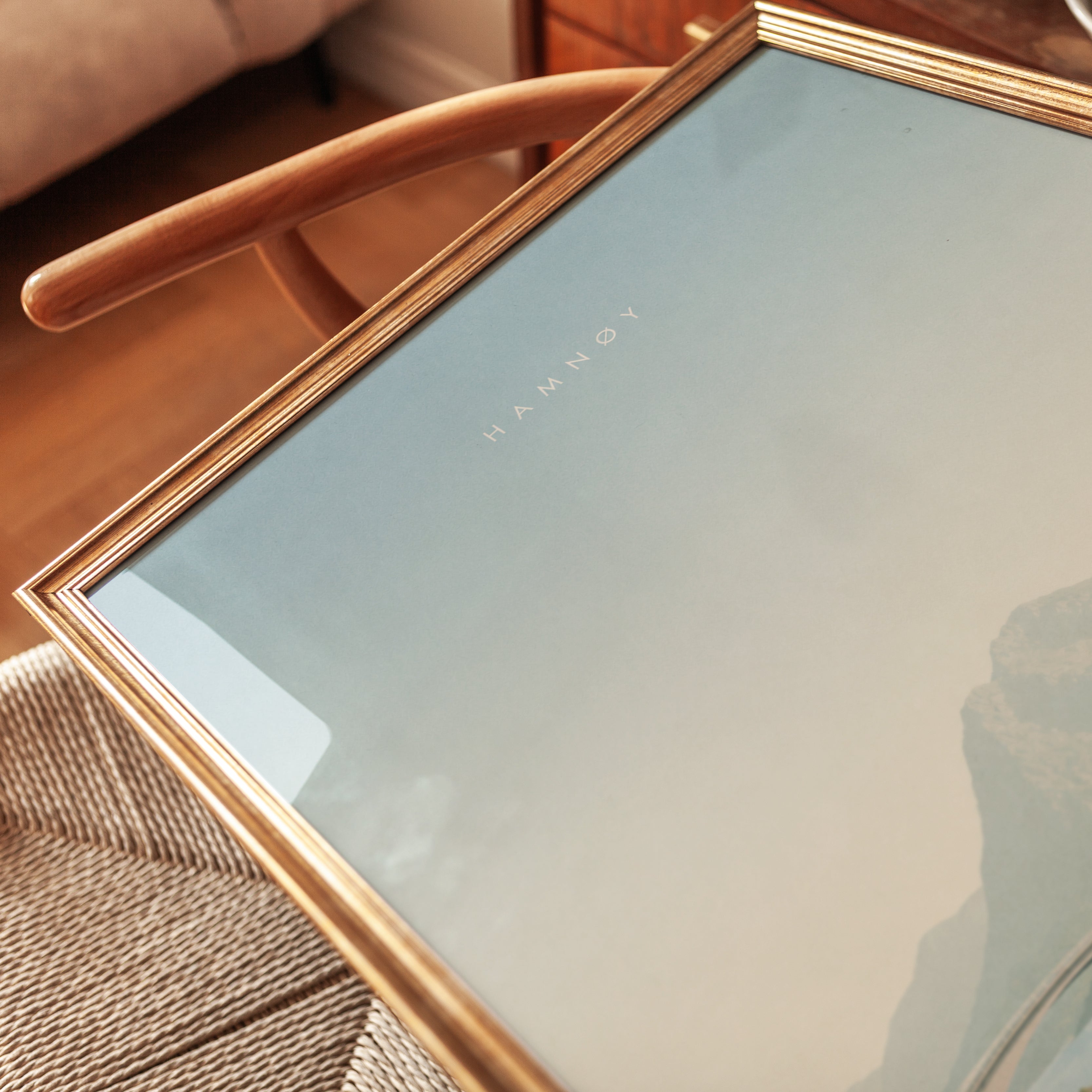 Hamnøy Norway Coastal Print: Minimalist Scandinavian Landscape - detail