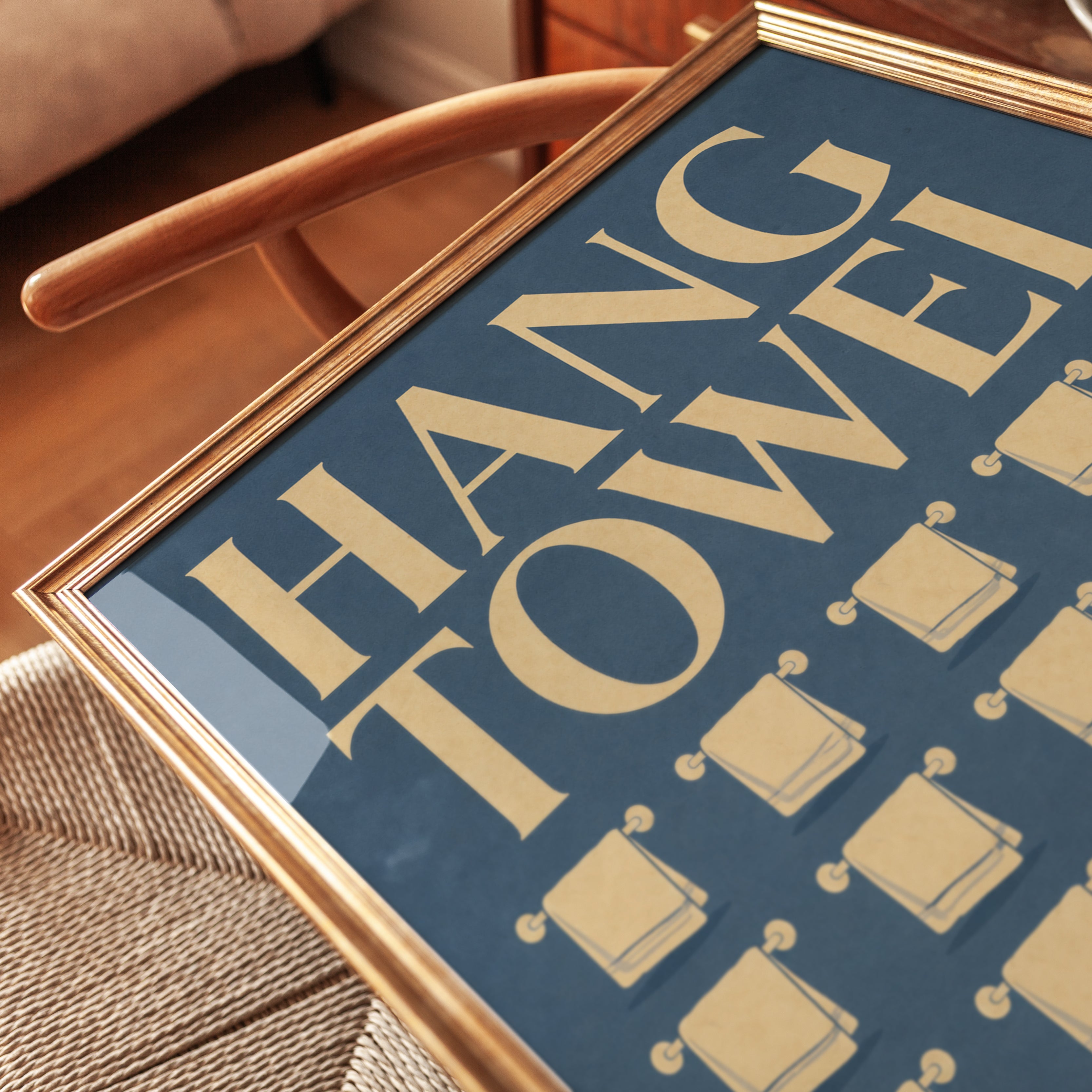 Hang Towel Wall Art - detail