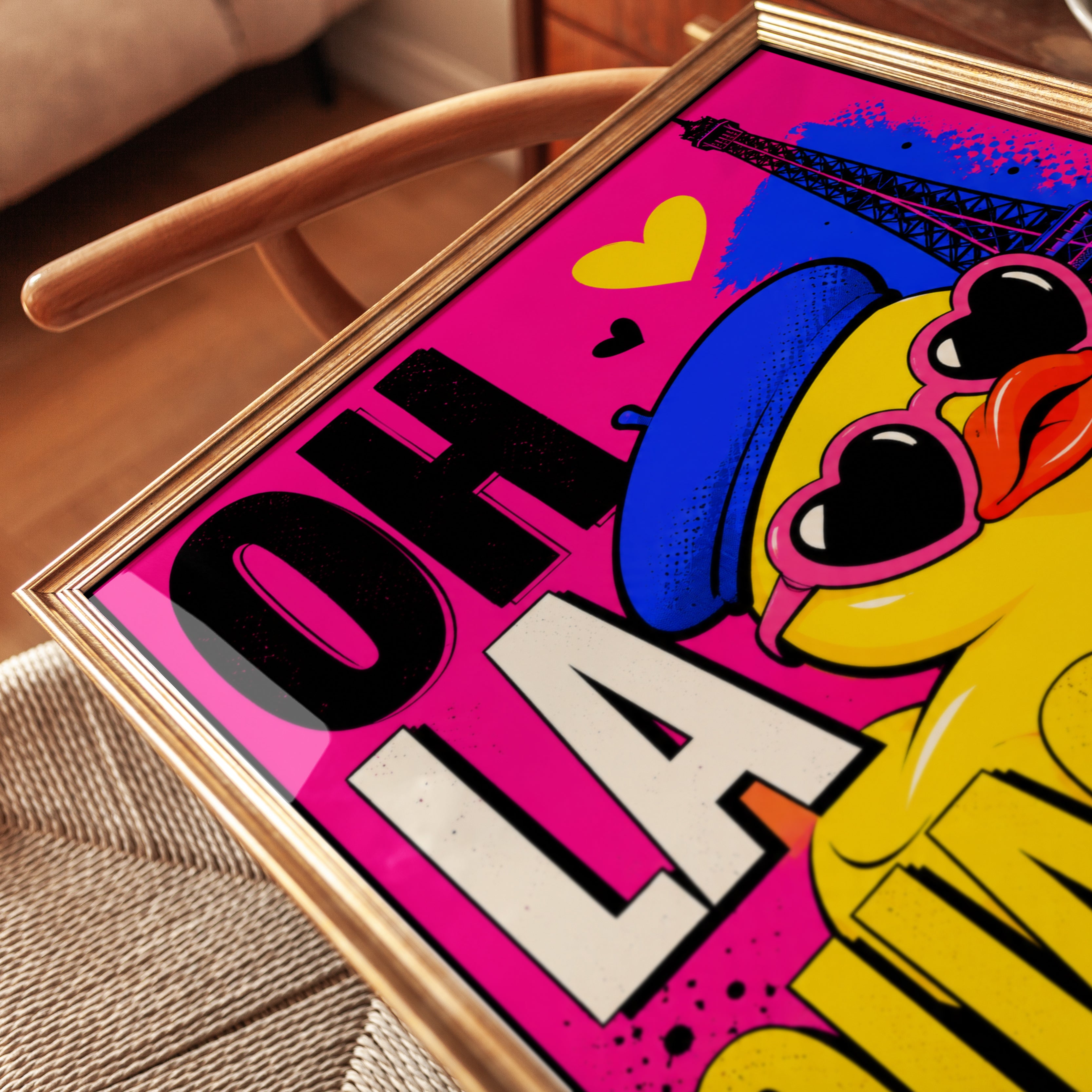 Pop Art Poster – Paris Wall Art - detail