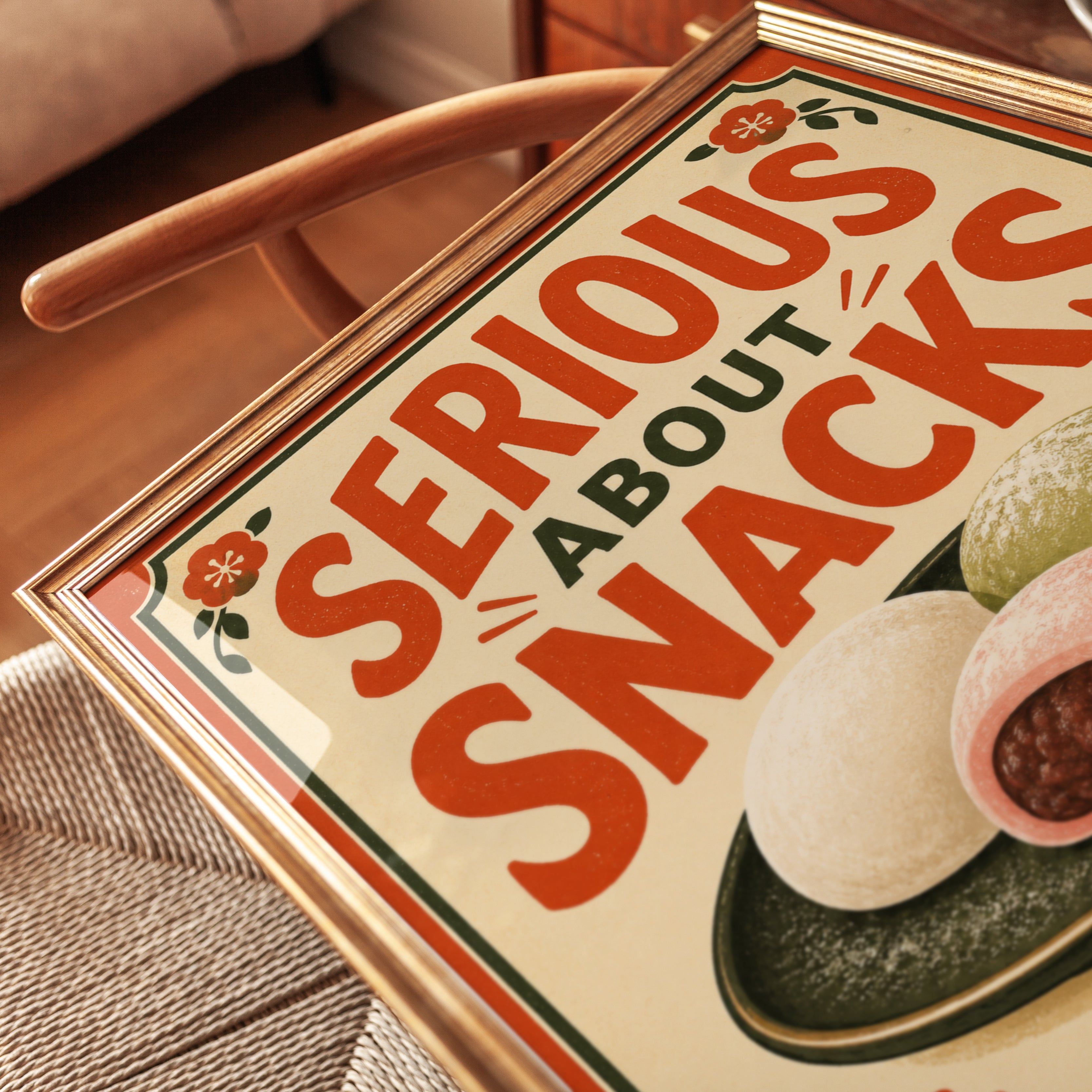 Kitchen Food Poster – Mochi Wall Art - detail
