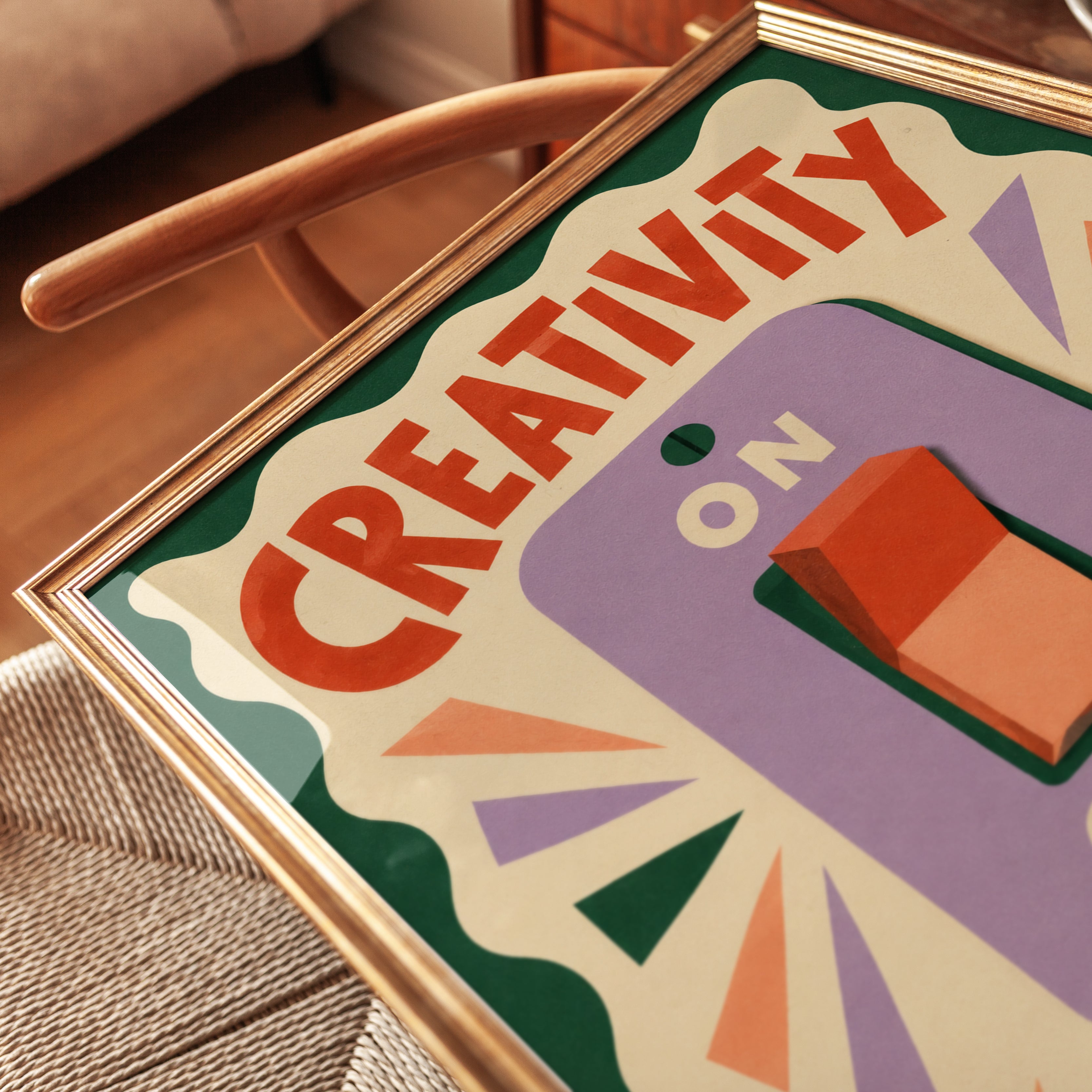 Creativity Wall Art – Motivational Print - detail