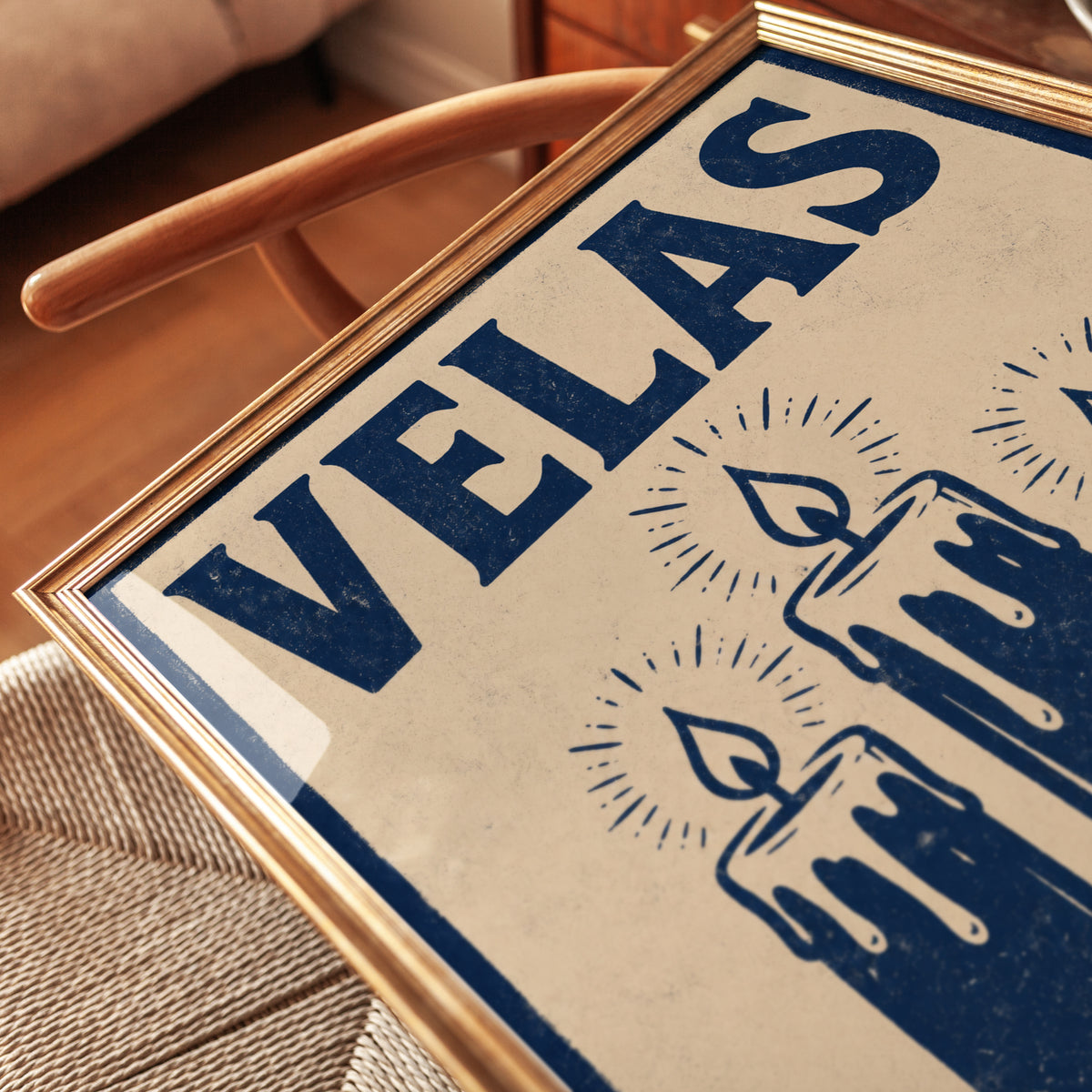 Velas Candle Print: Rustic Spanish Revival - detail