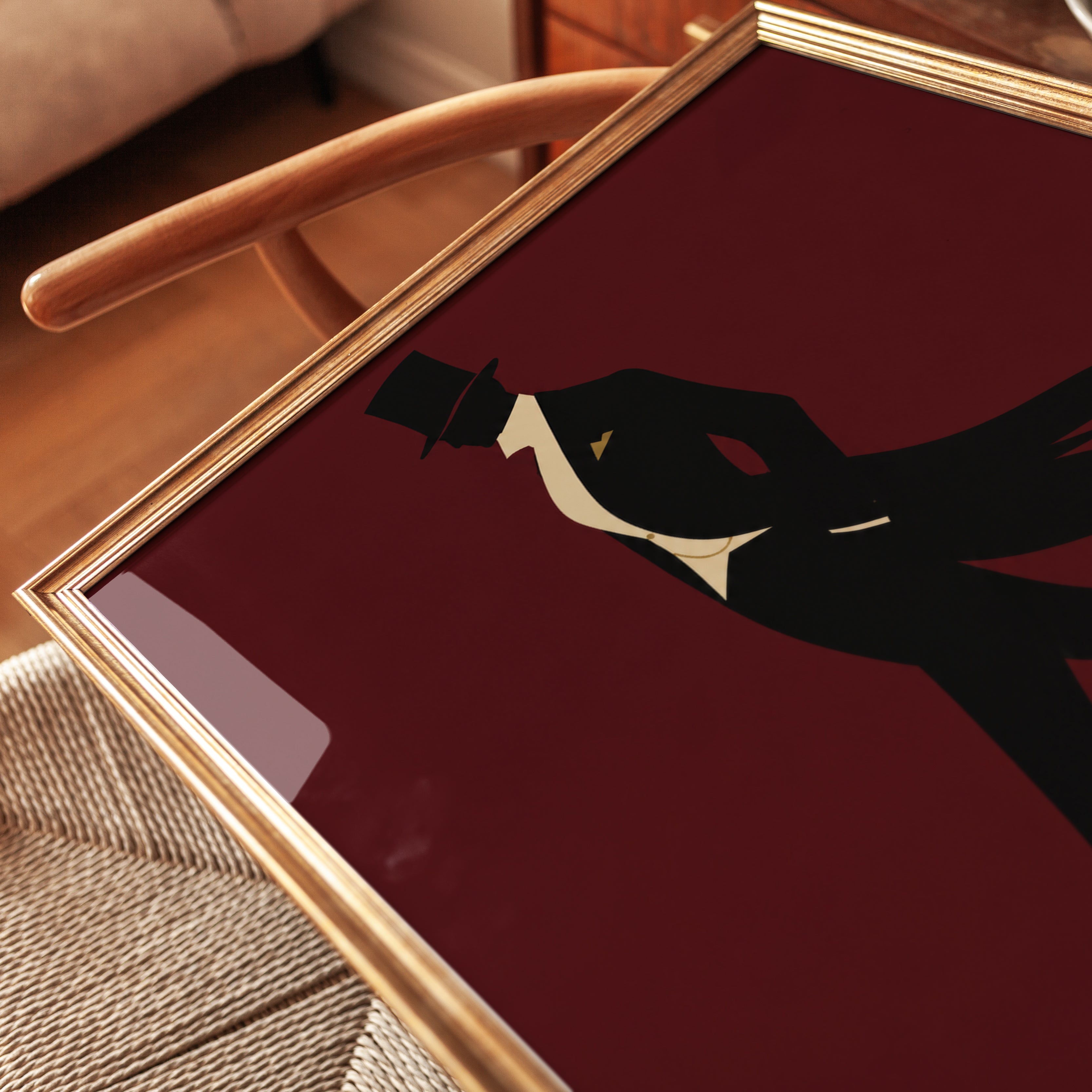 Gentleman Wall Art – Victorian Man Print - detail