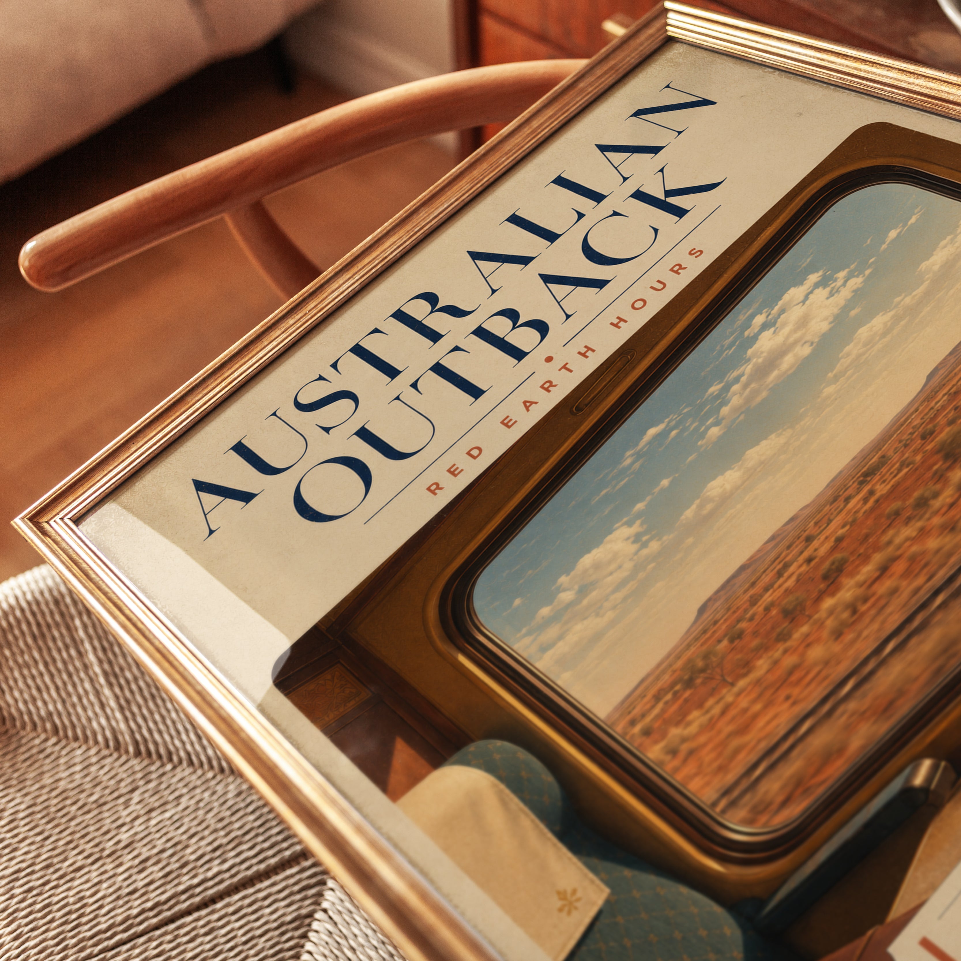 Australian Outback Poster – Vintage Travel Print - detail