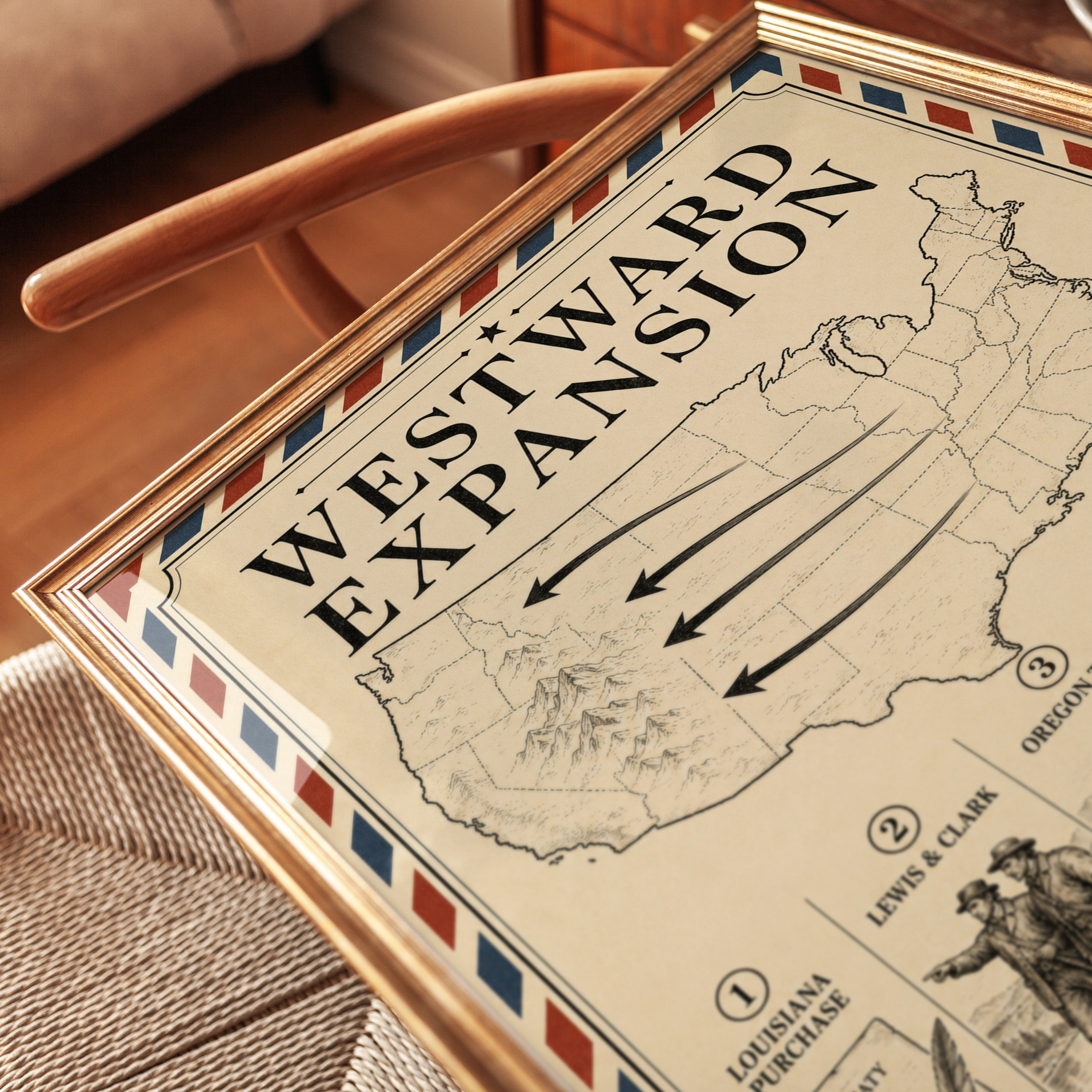 Westward Expansion Poster - detail