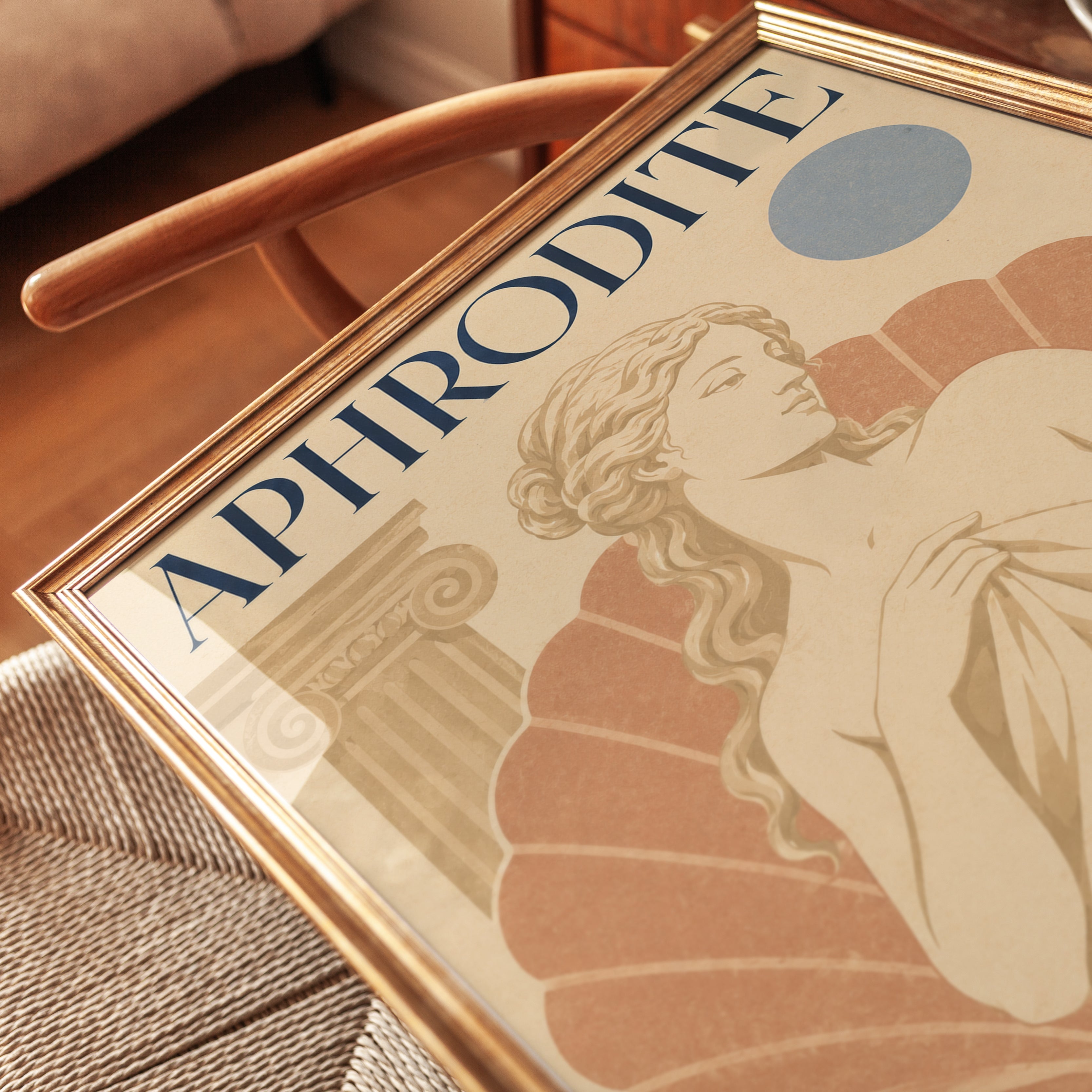 Greek Mythology Poster – Aphrodite Art Print - detail