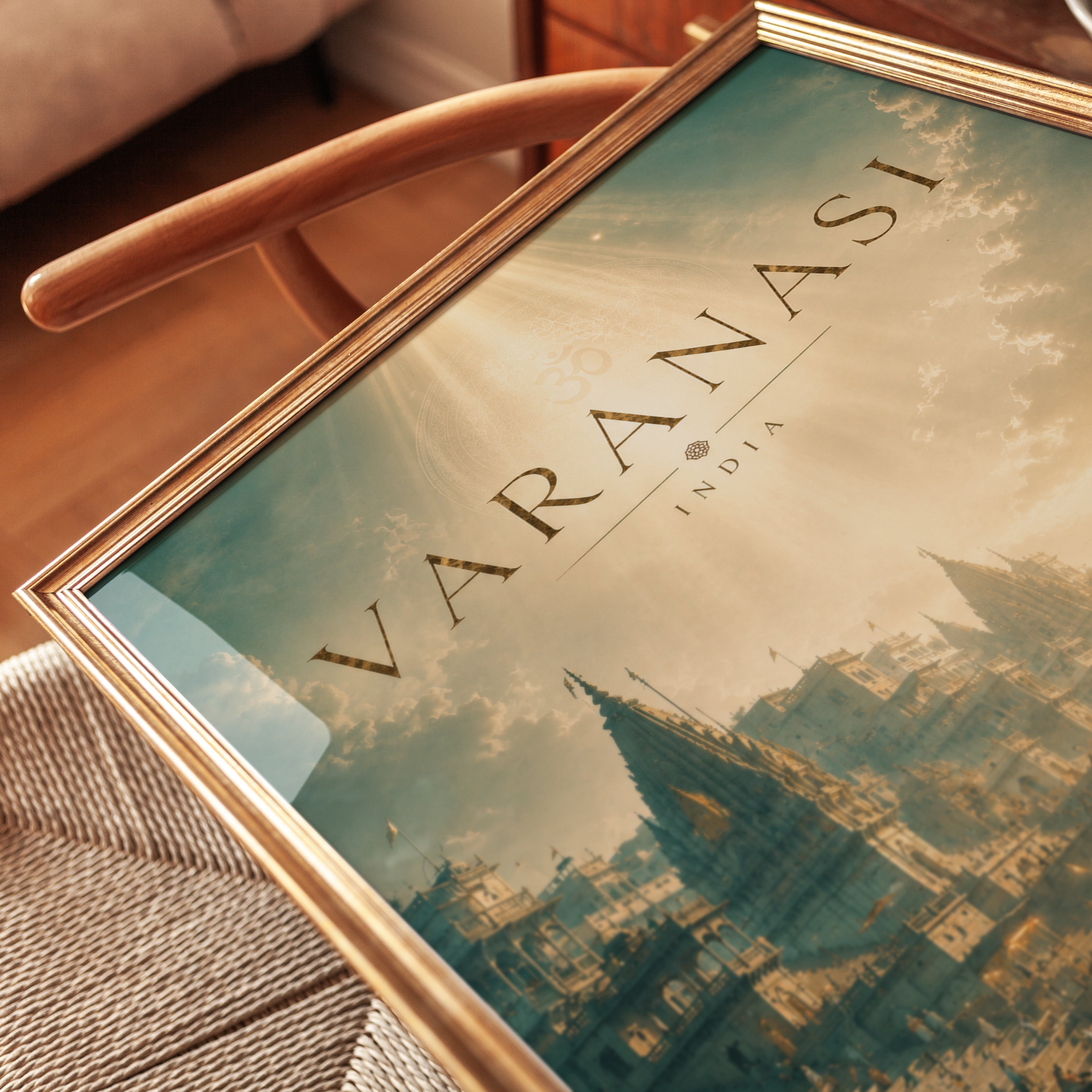 Varanasi Travel Poster – India Print - detail