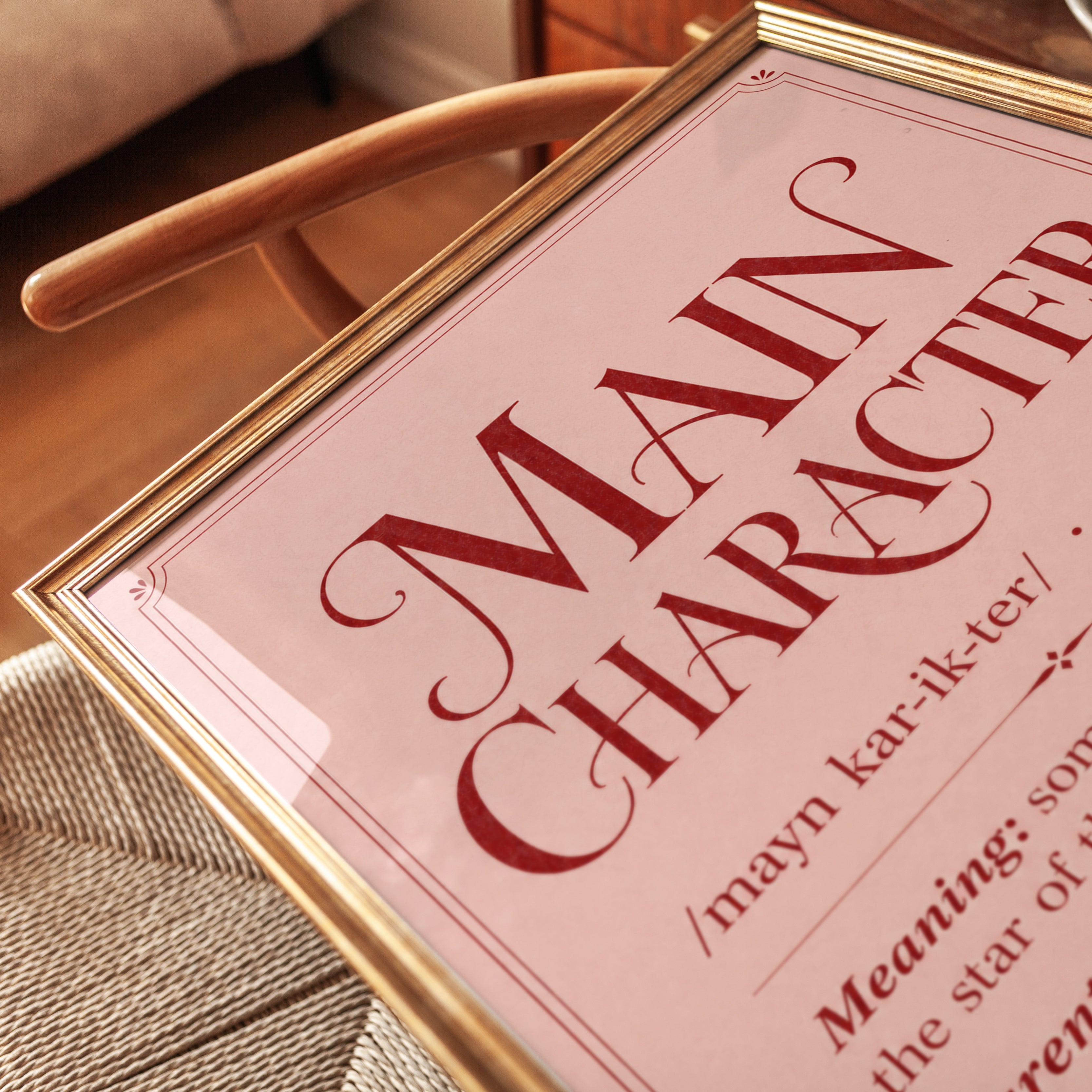 Main Character Wall Art - detail
