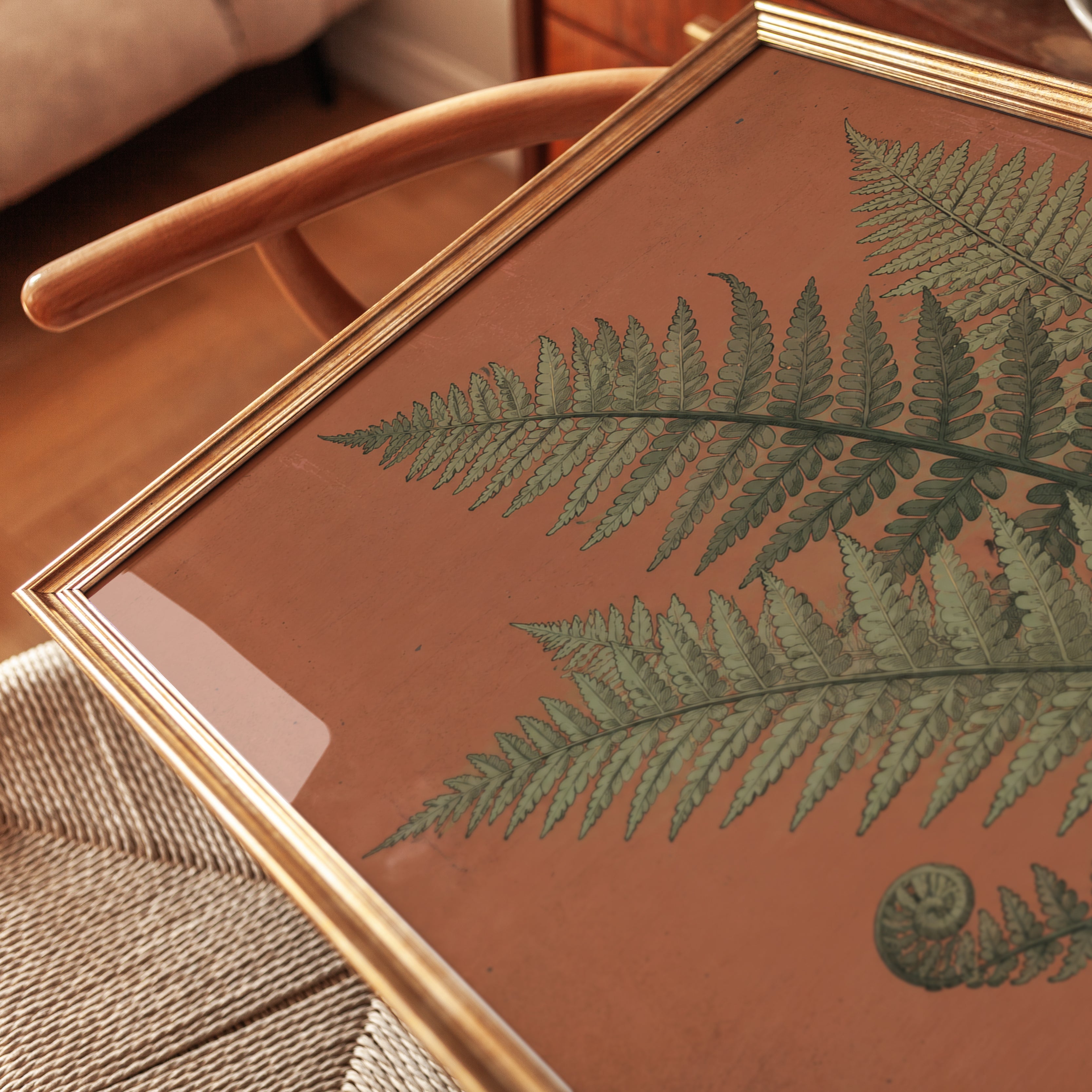 Botanical Fern Print — Vintage Japanese Illustration - detail