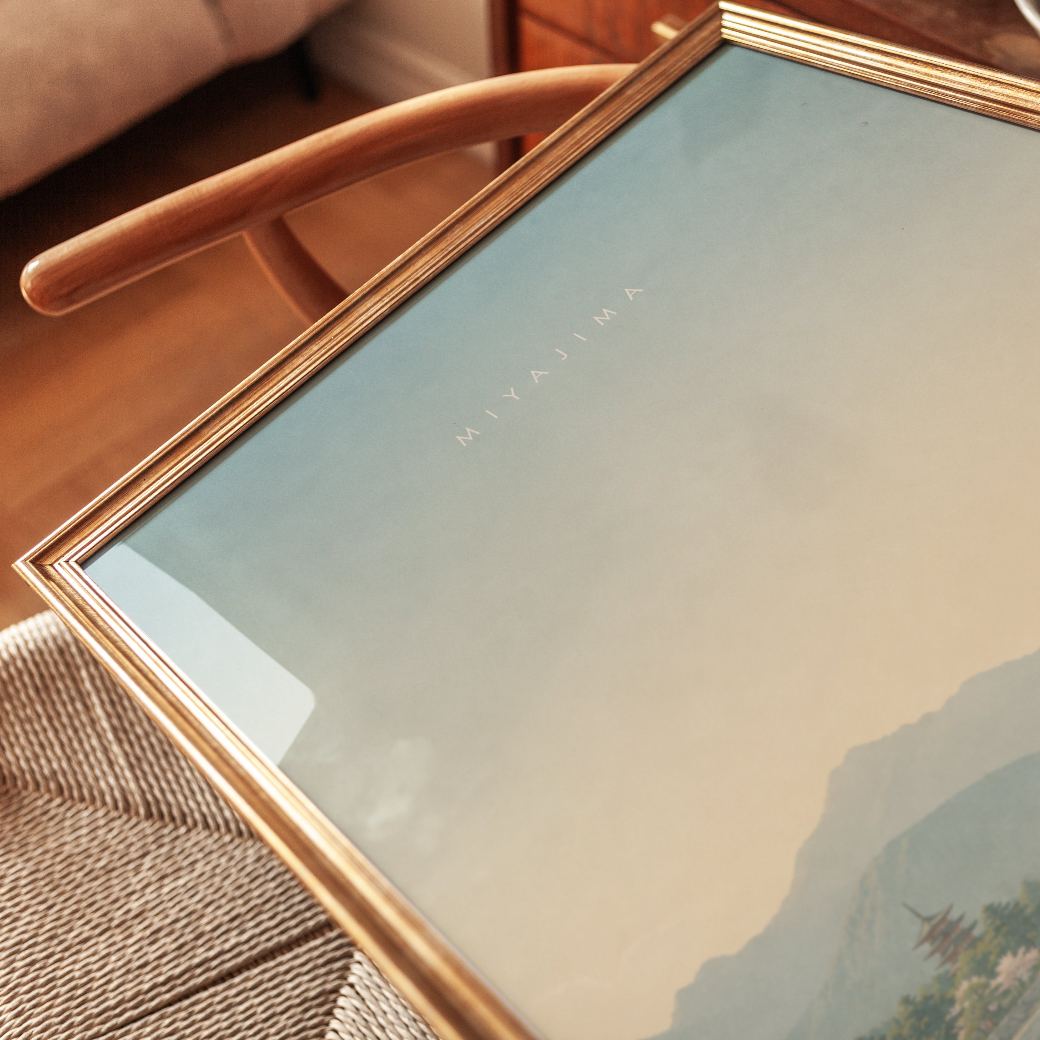 Miyajima Japan Poster – Japanese Travel Print - detail