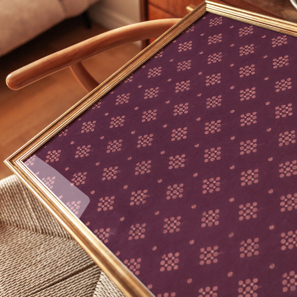 Boho Geometric Wall Art Print - detail