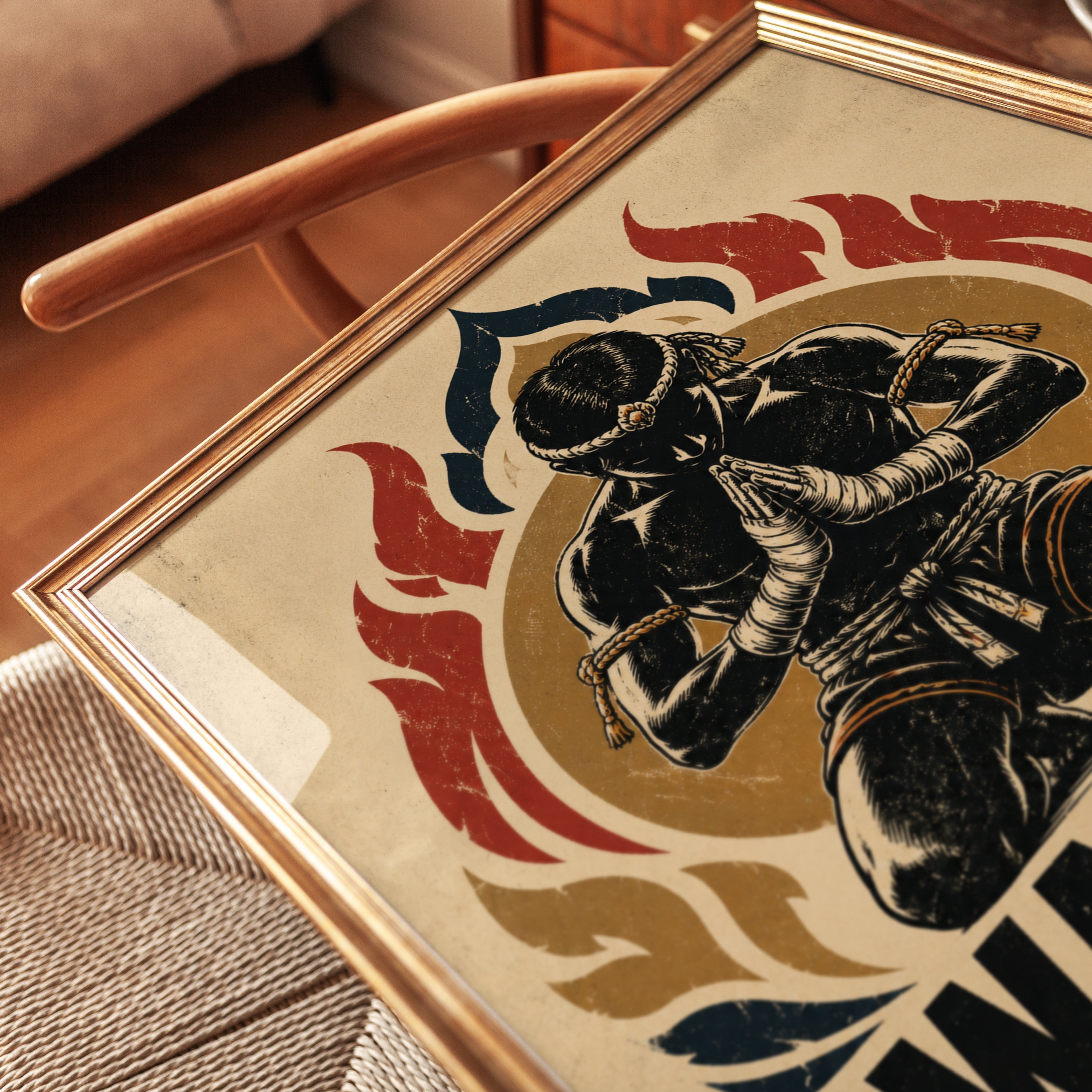 Martial Arts Wall Art – Respect Print - detail