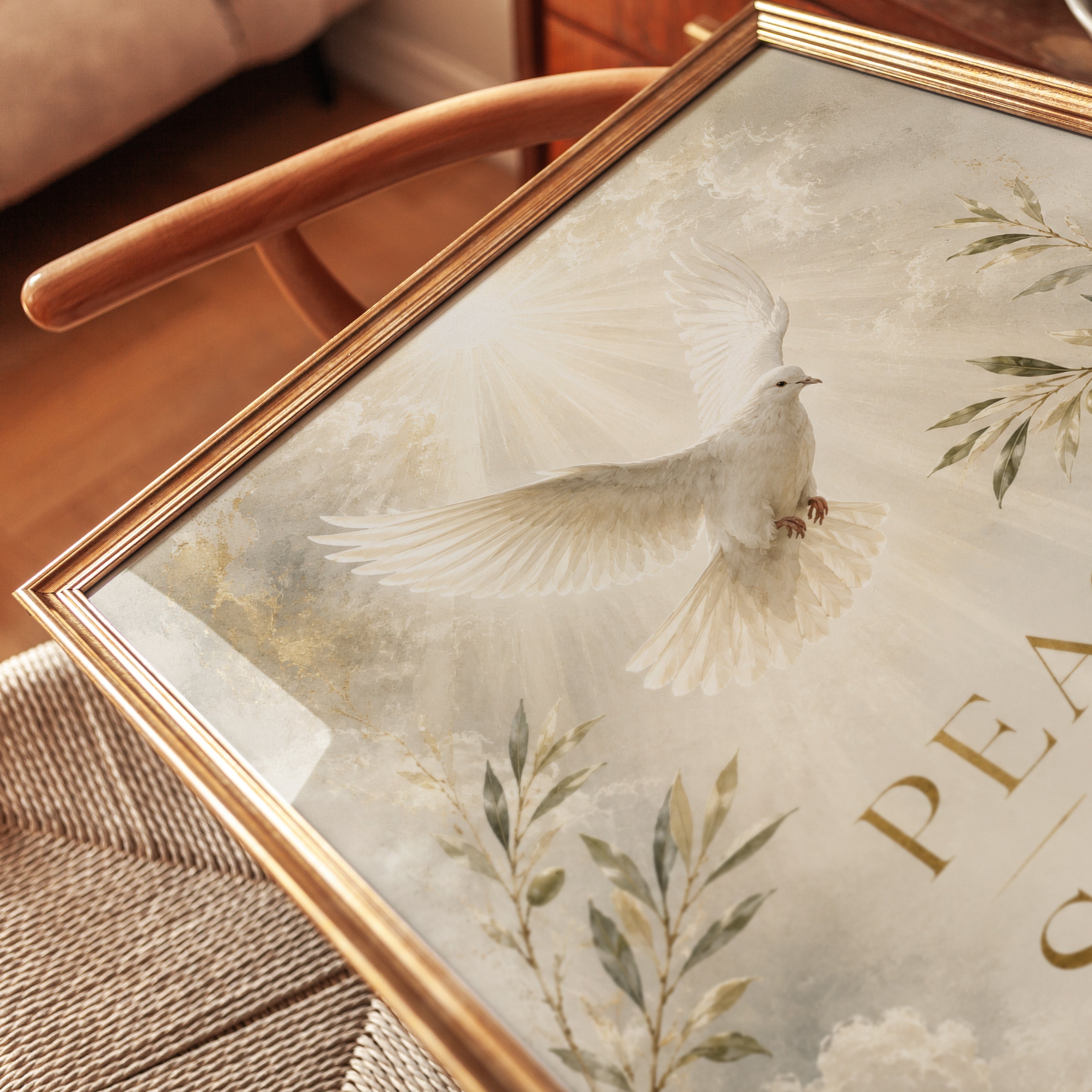 Peace Be Still Print – Scripture Wall Art - detail