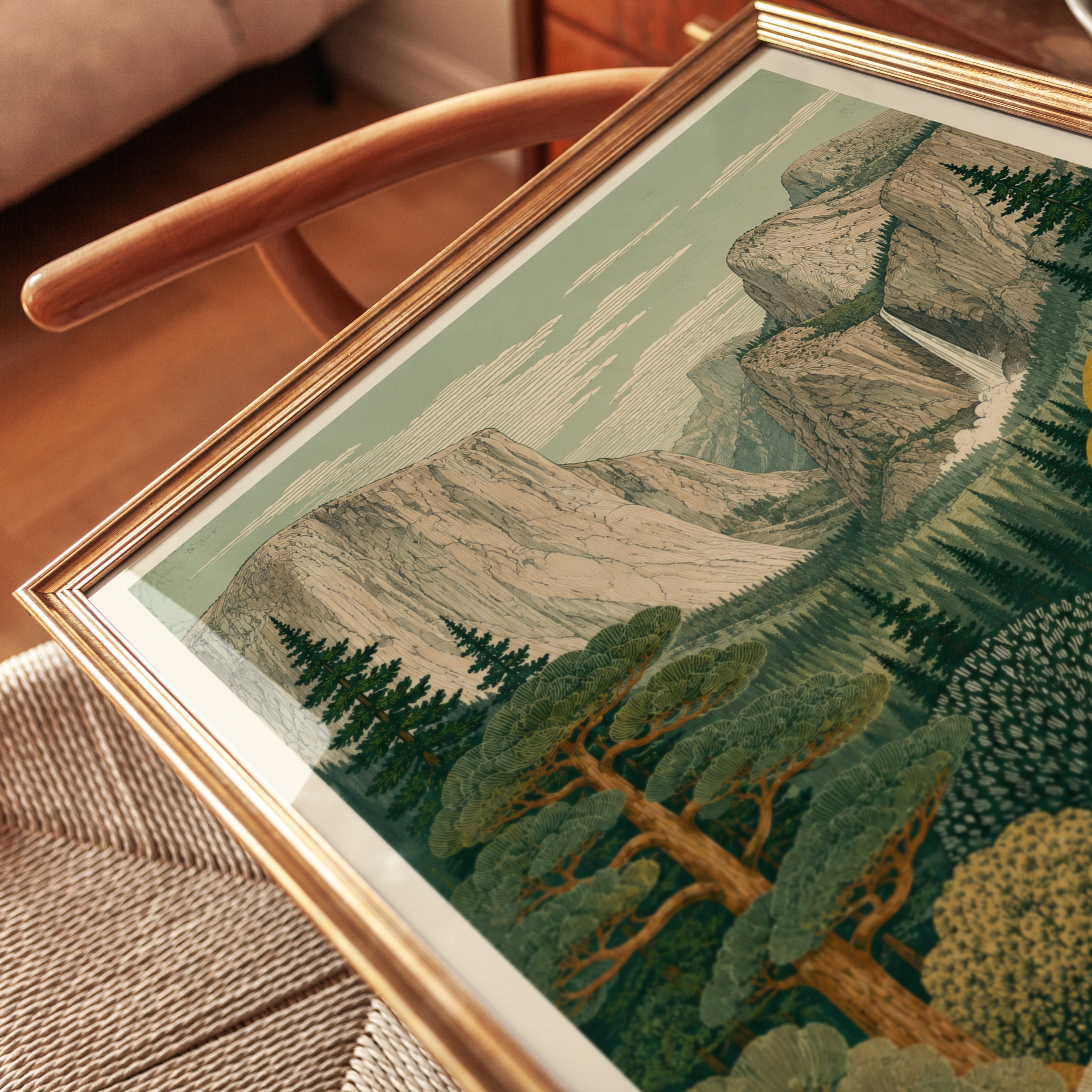 Yosemite National Park Poster - detail