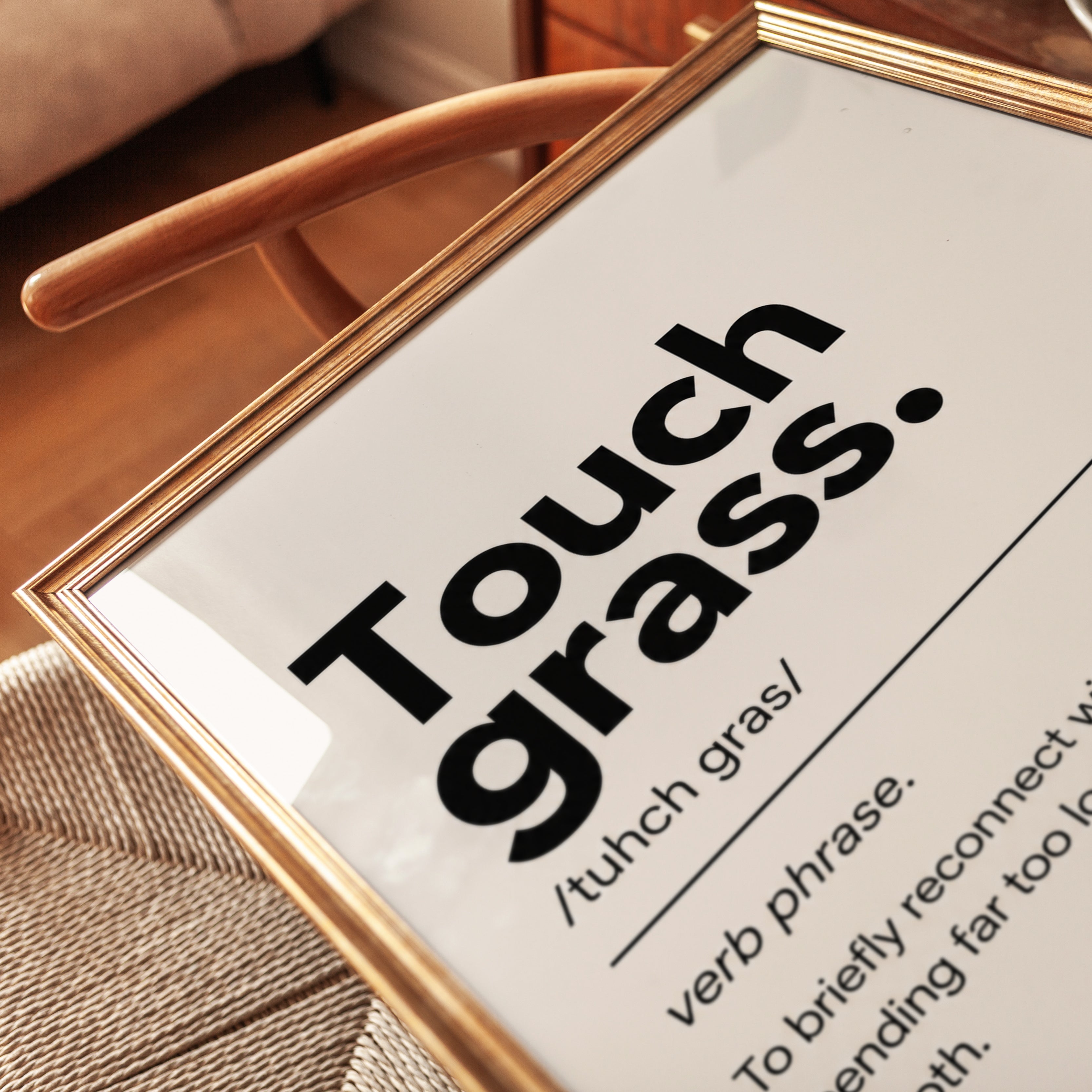 Funny Meme Typography Print - detail