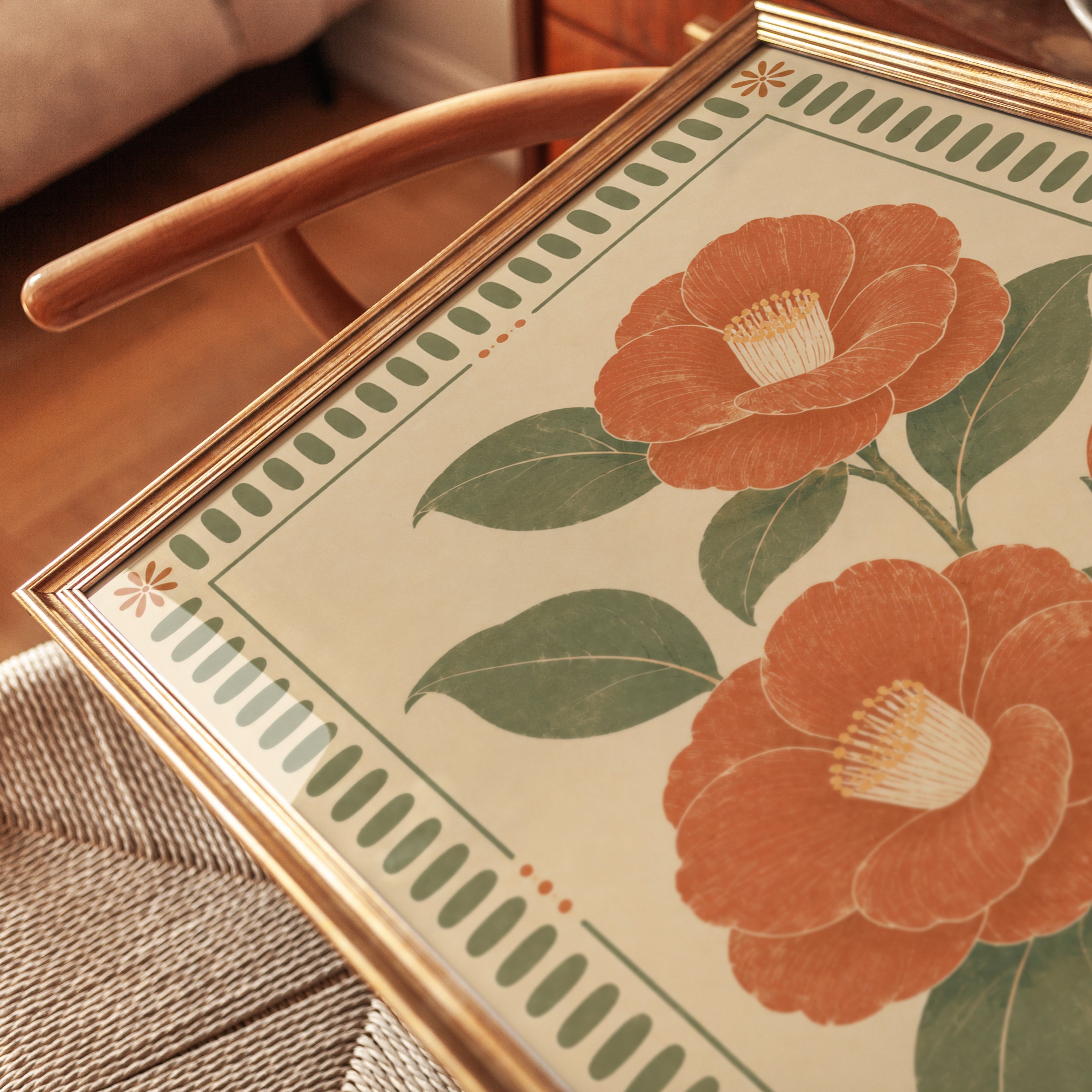 Japanese Botanical Print - detail