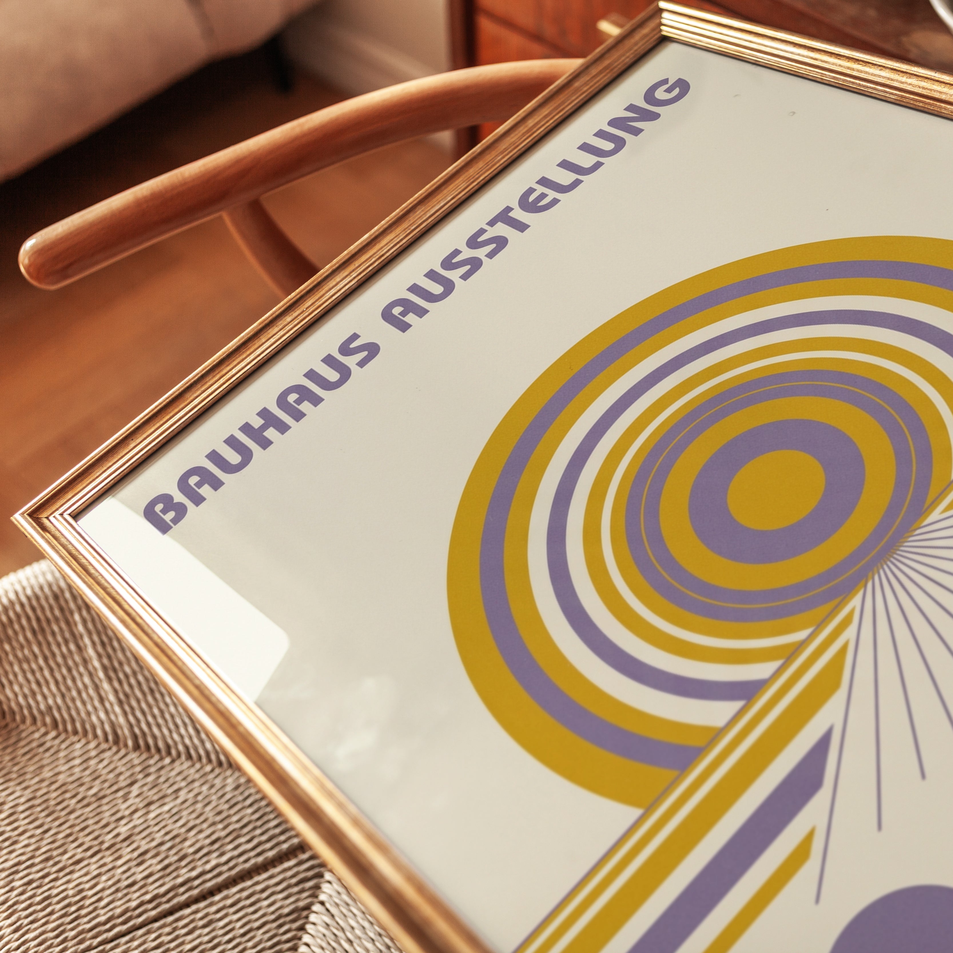 Bauhaus Art Poster: Mid-Century Geometric Design - detail