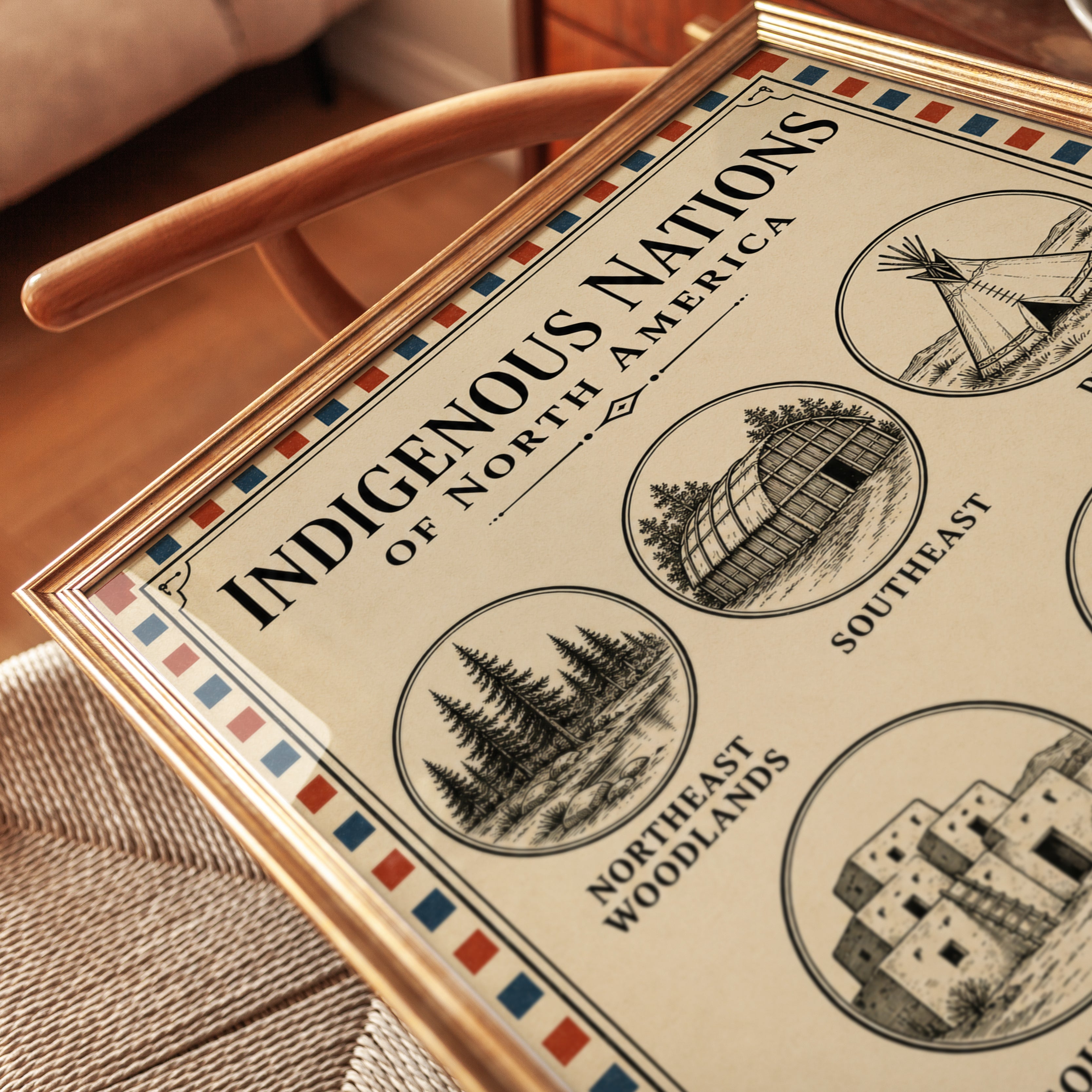 Indigenous Nations Poster - detail