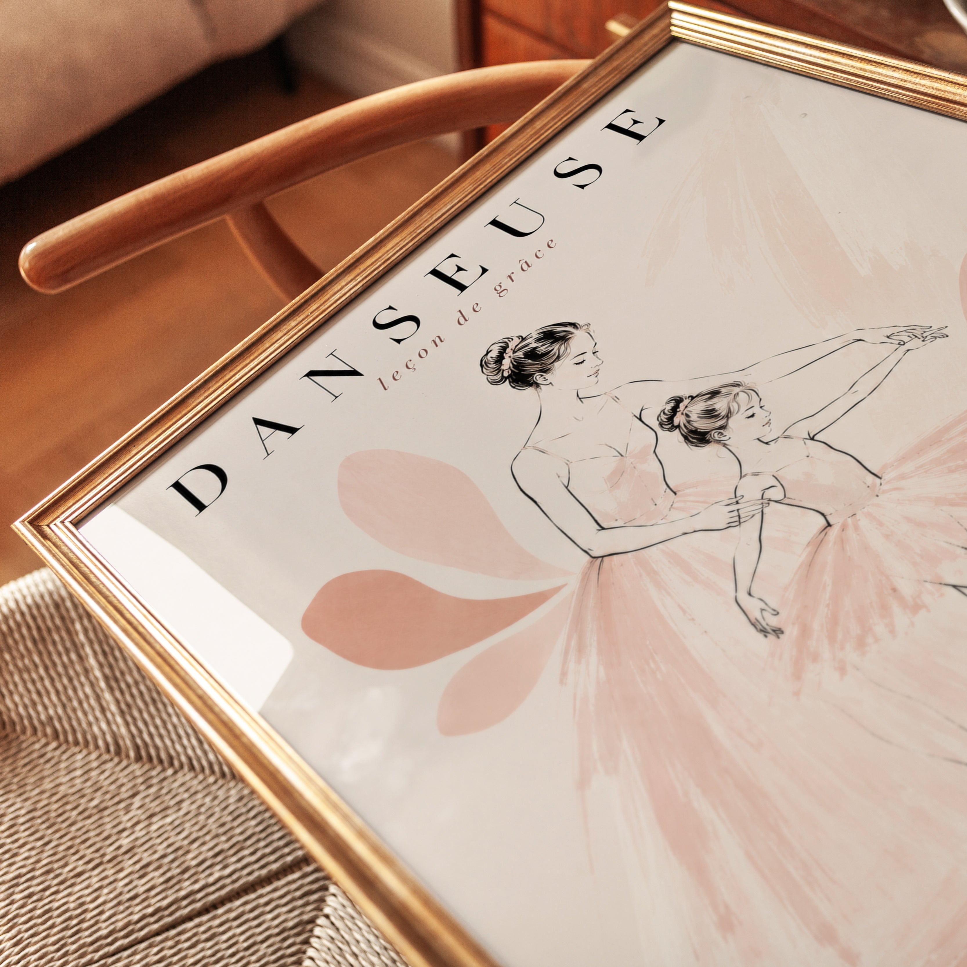 Ballet Wall Art – Ballerina Print - detail