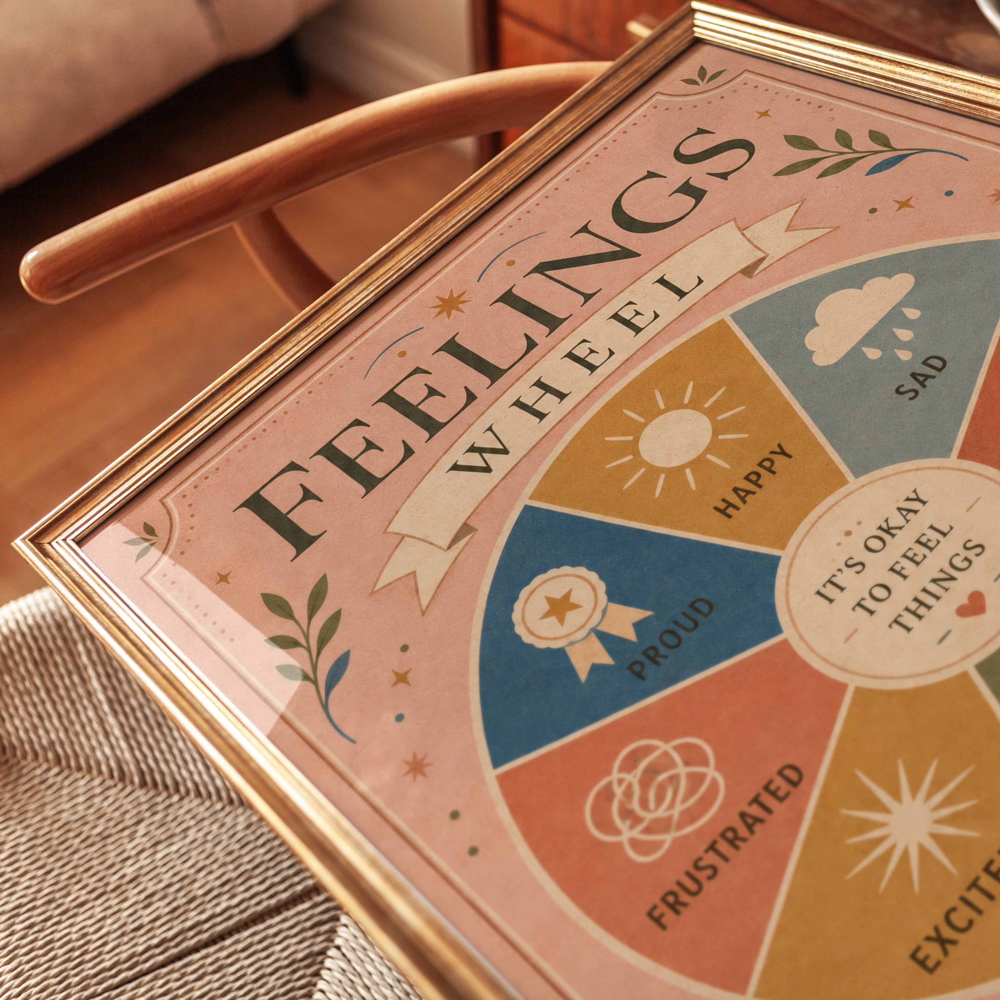 Feelings Wheel Poster - detail