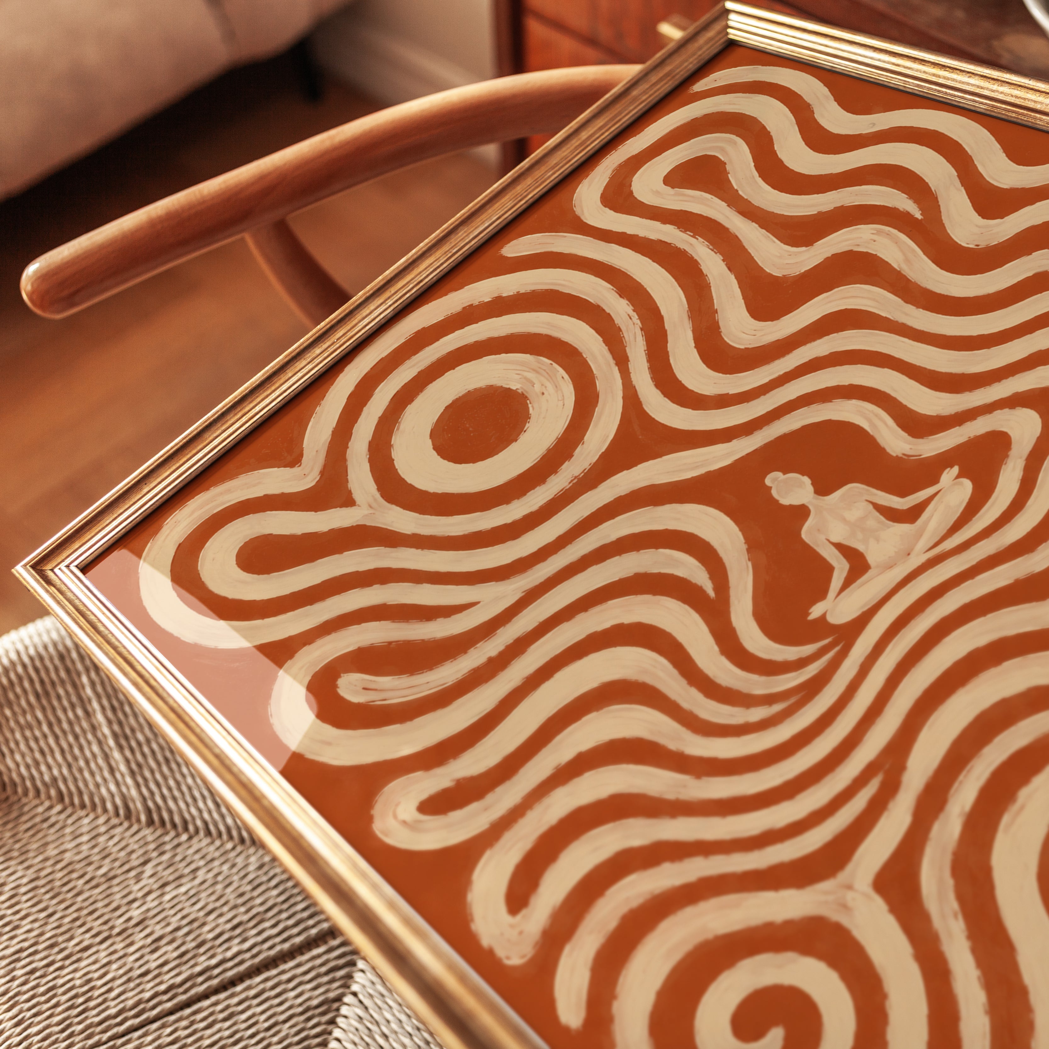 Yoga Wall Art – Meditation Room Decor - detail