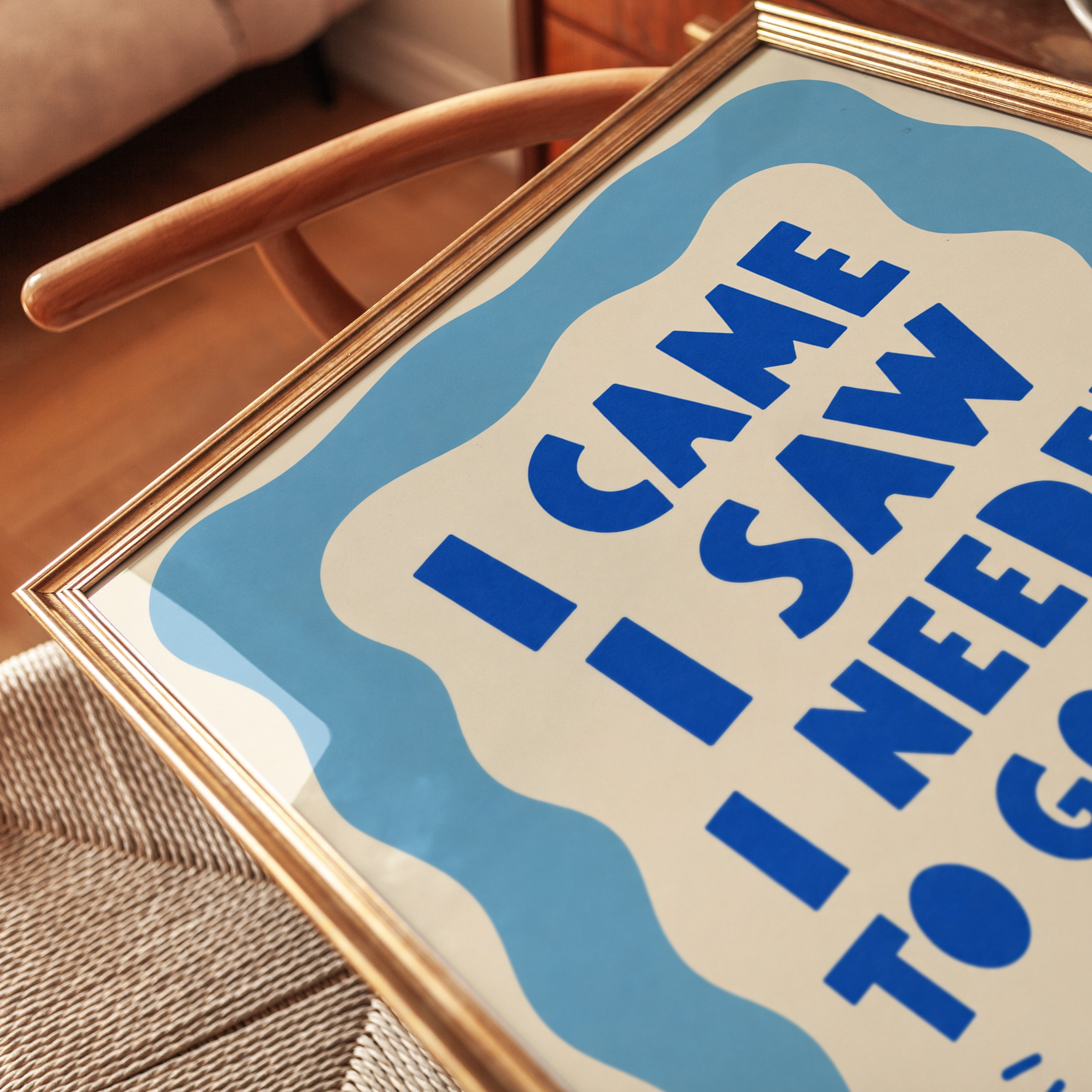 Introvert Quote Wall Art - detail