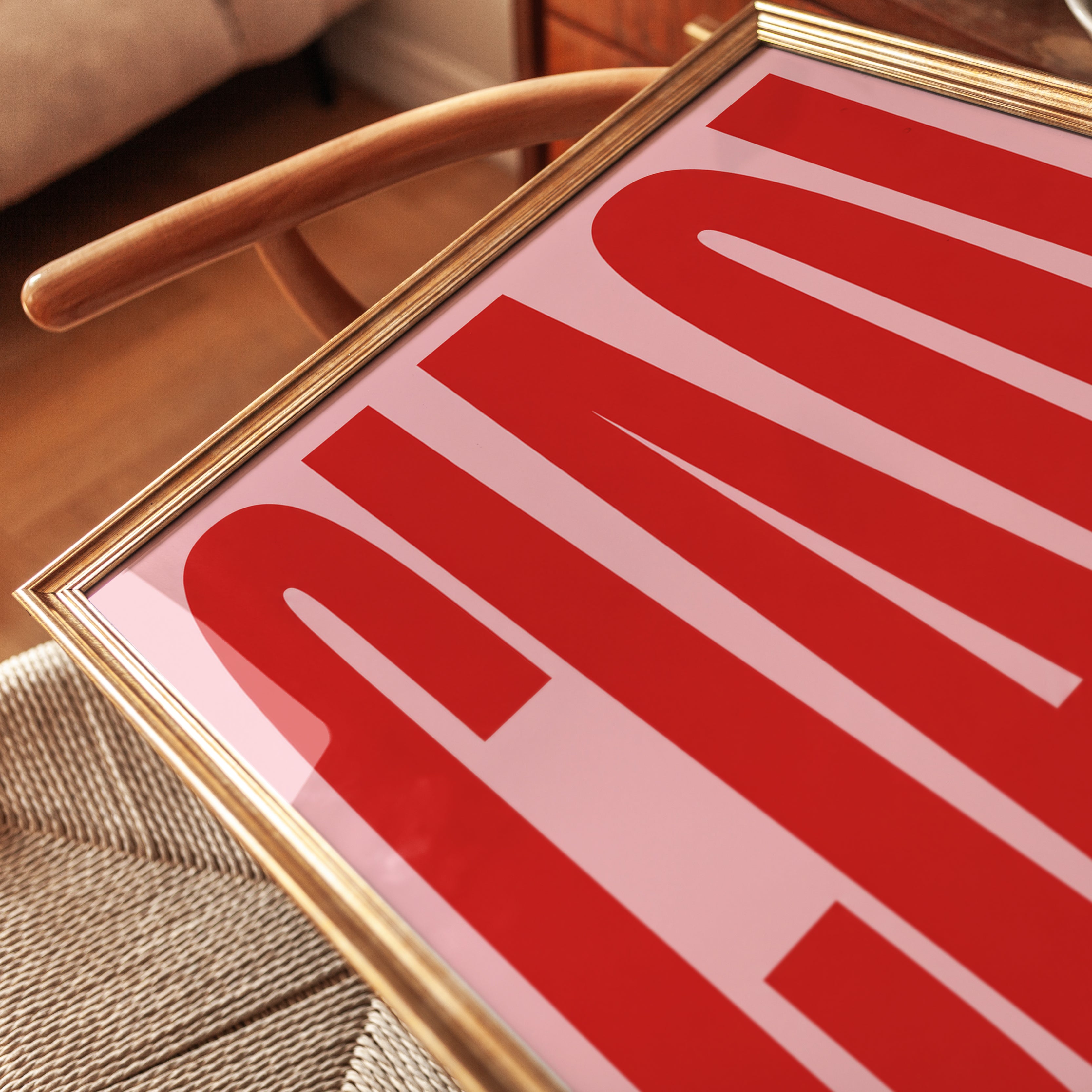 Ciao Wall Art – Italian Typography Print - detail