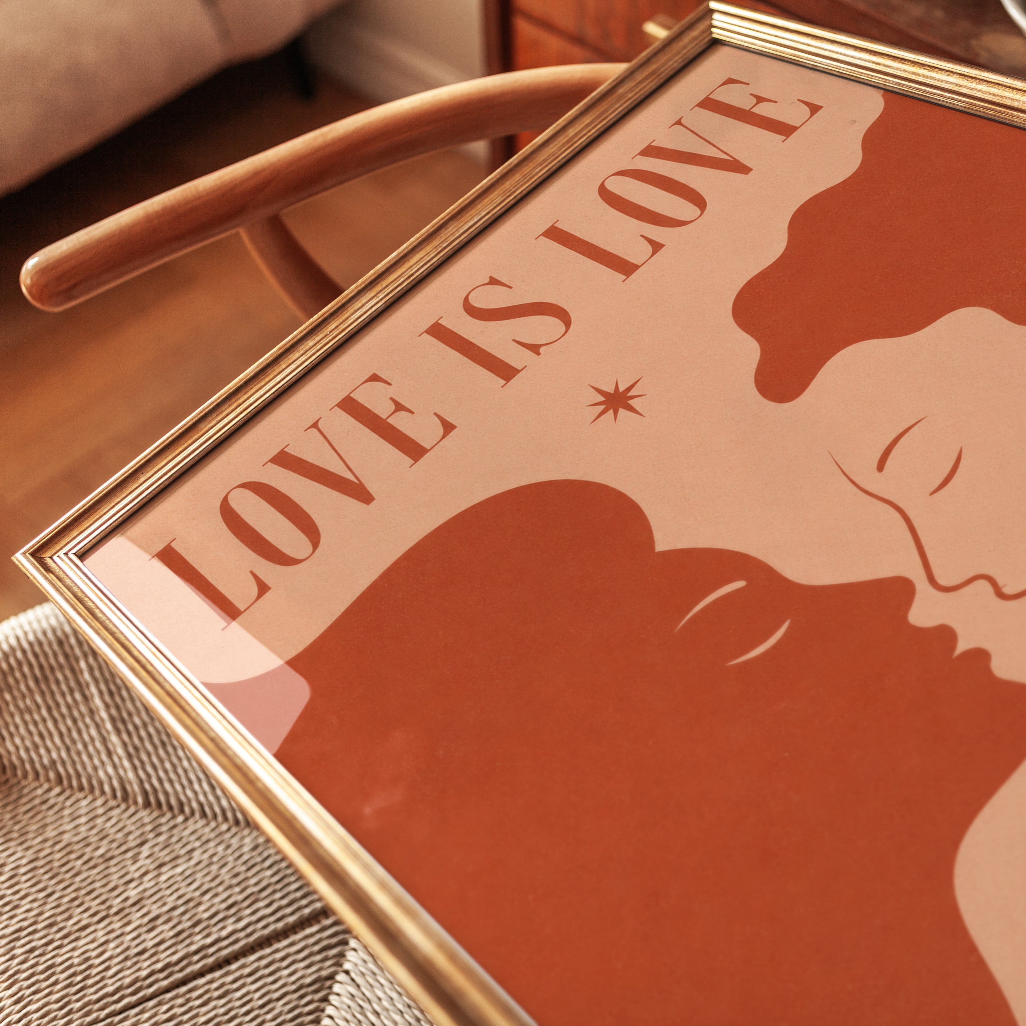 Love Is Love Poster – Romantic Wall Art - detail