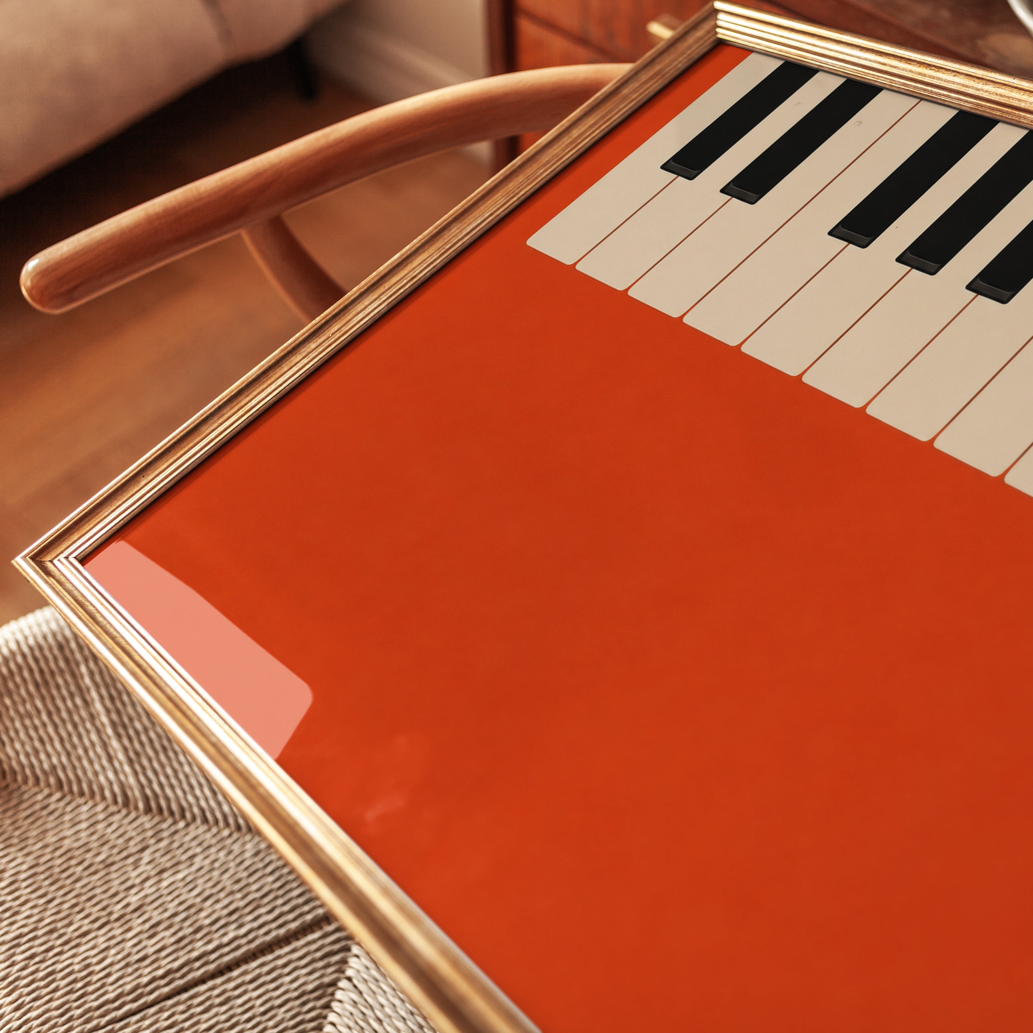 Piano Keys Wall Art – Music Room Decor - detail