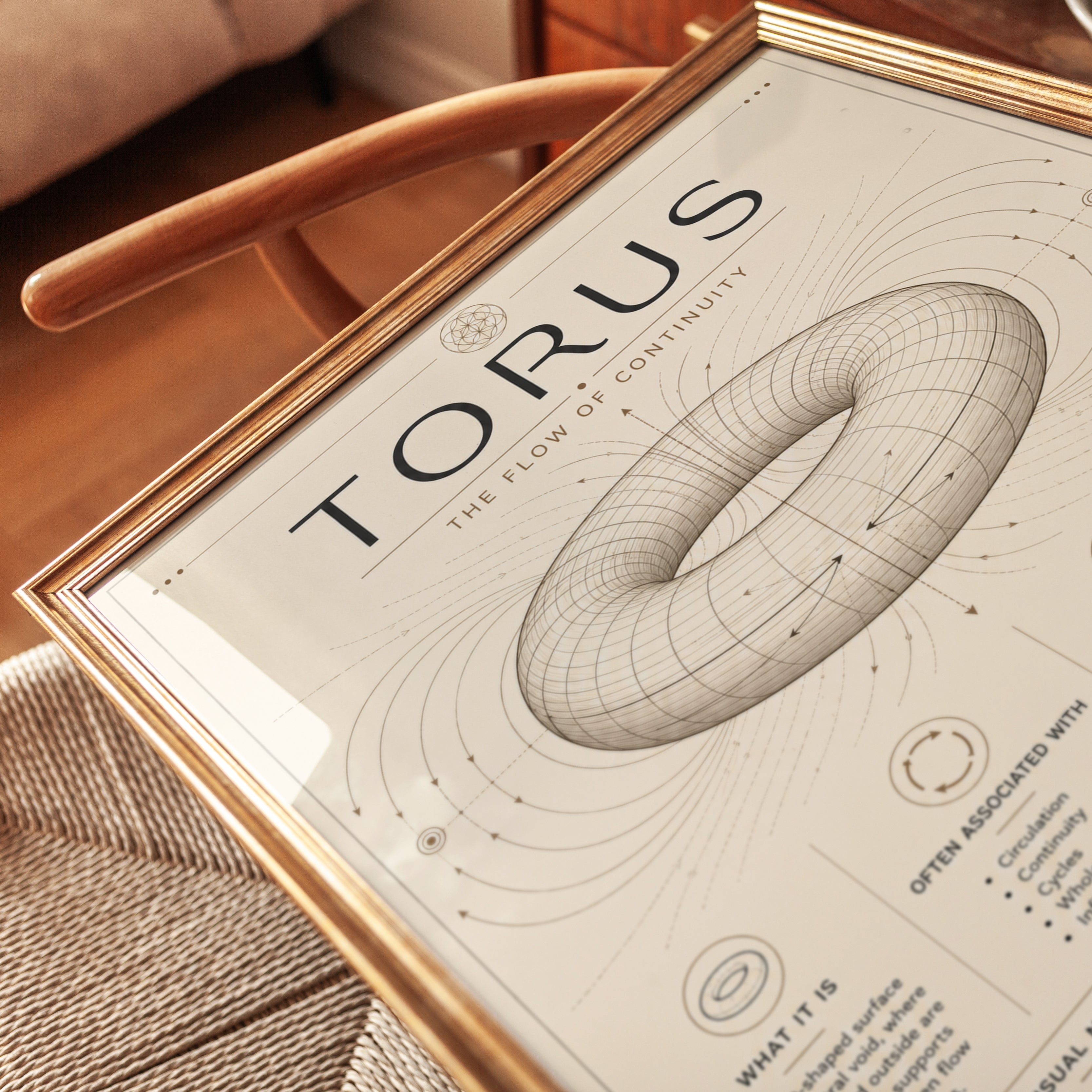 Torus Geometry Poster: Sacred Diagram - detail