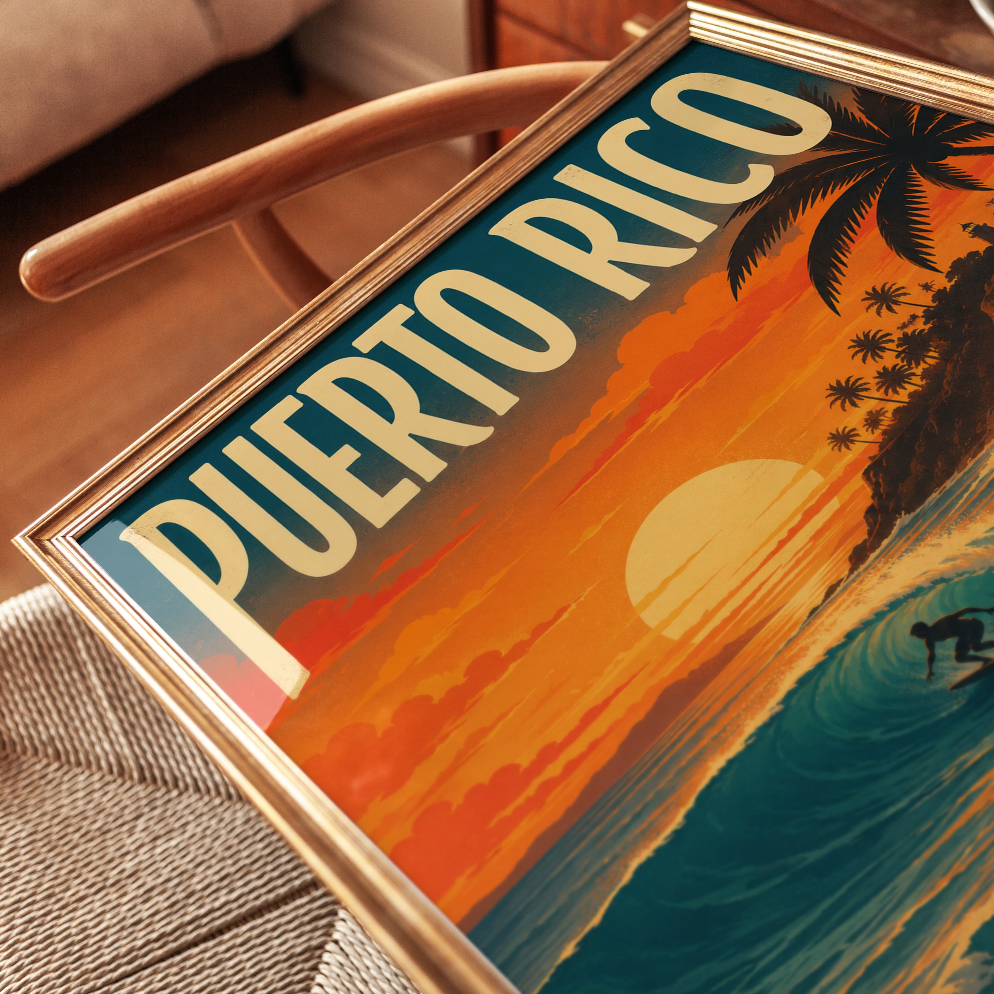 Puerto Rico Travel Poster - detail