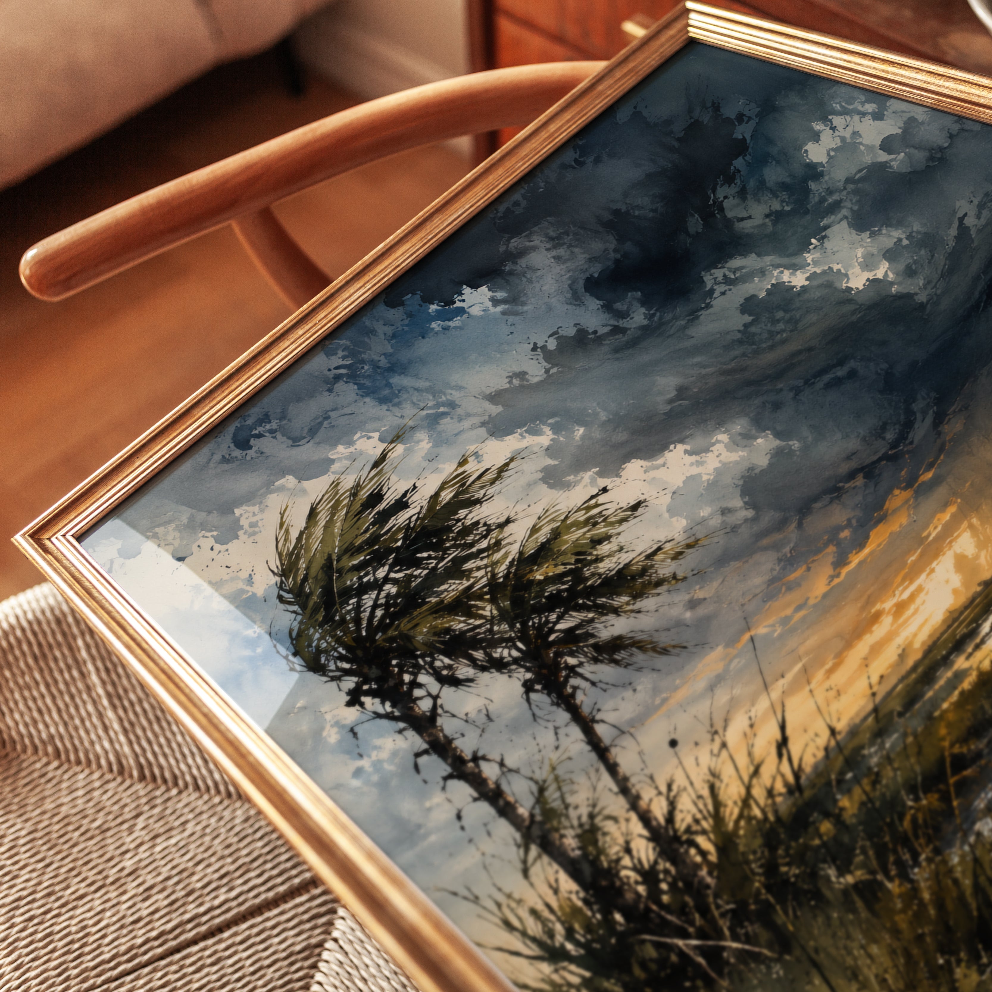 Tropical Storm Wall Art – Dramatic Sky Print - detail