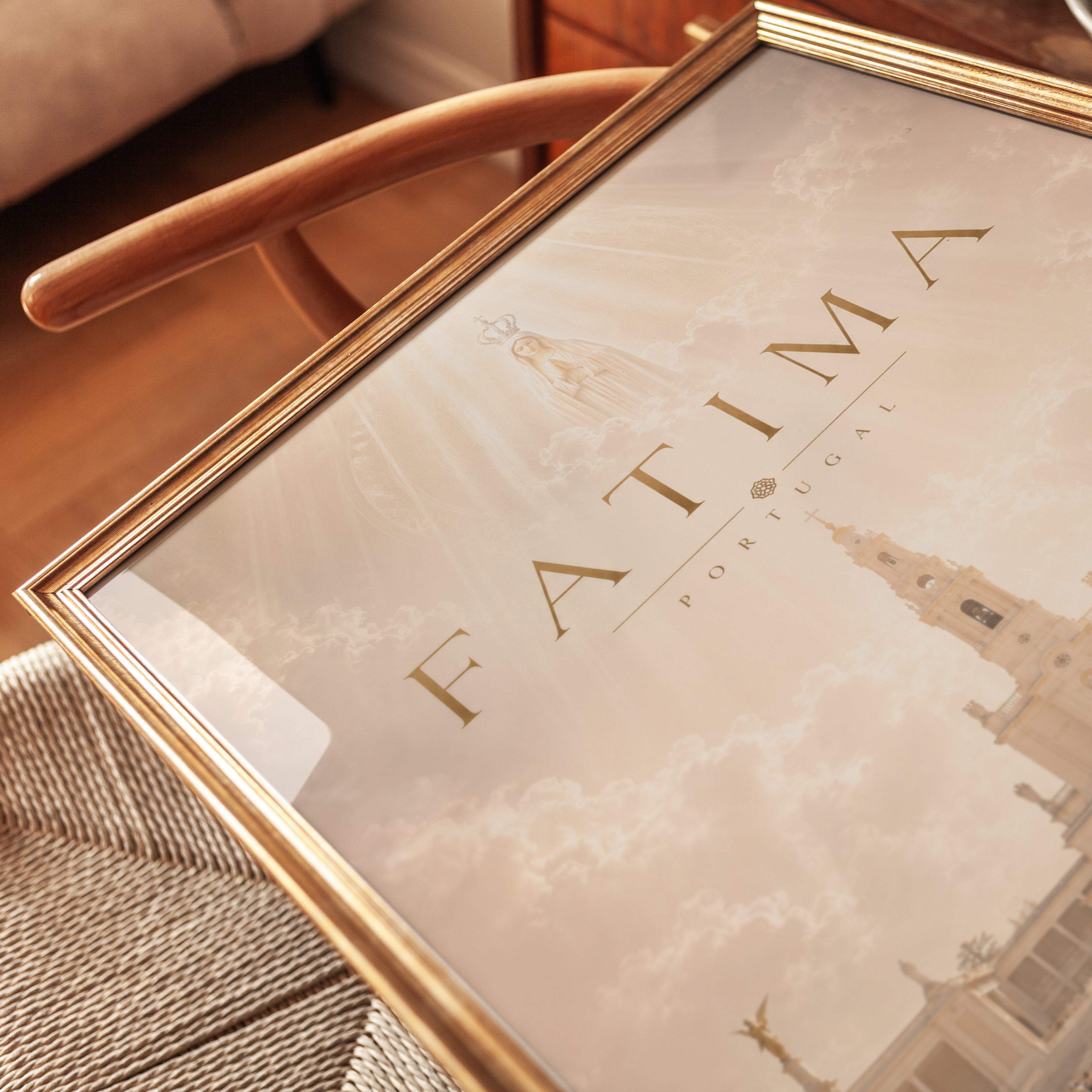 Portugal Travel Poster – Fatima Print - detail