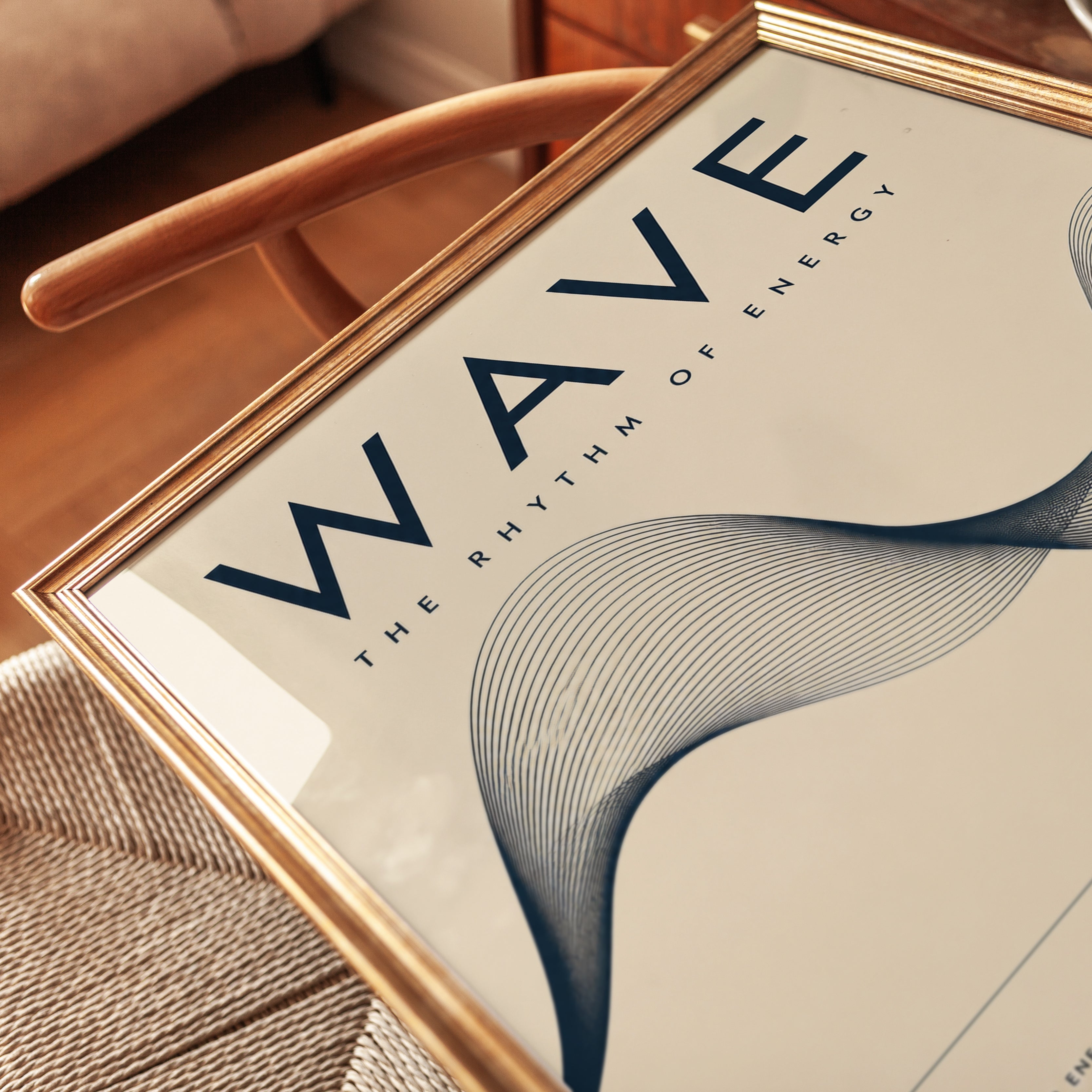 Science Wall Art – Wave Physics Print - detail