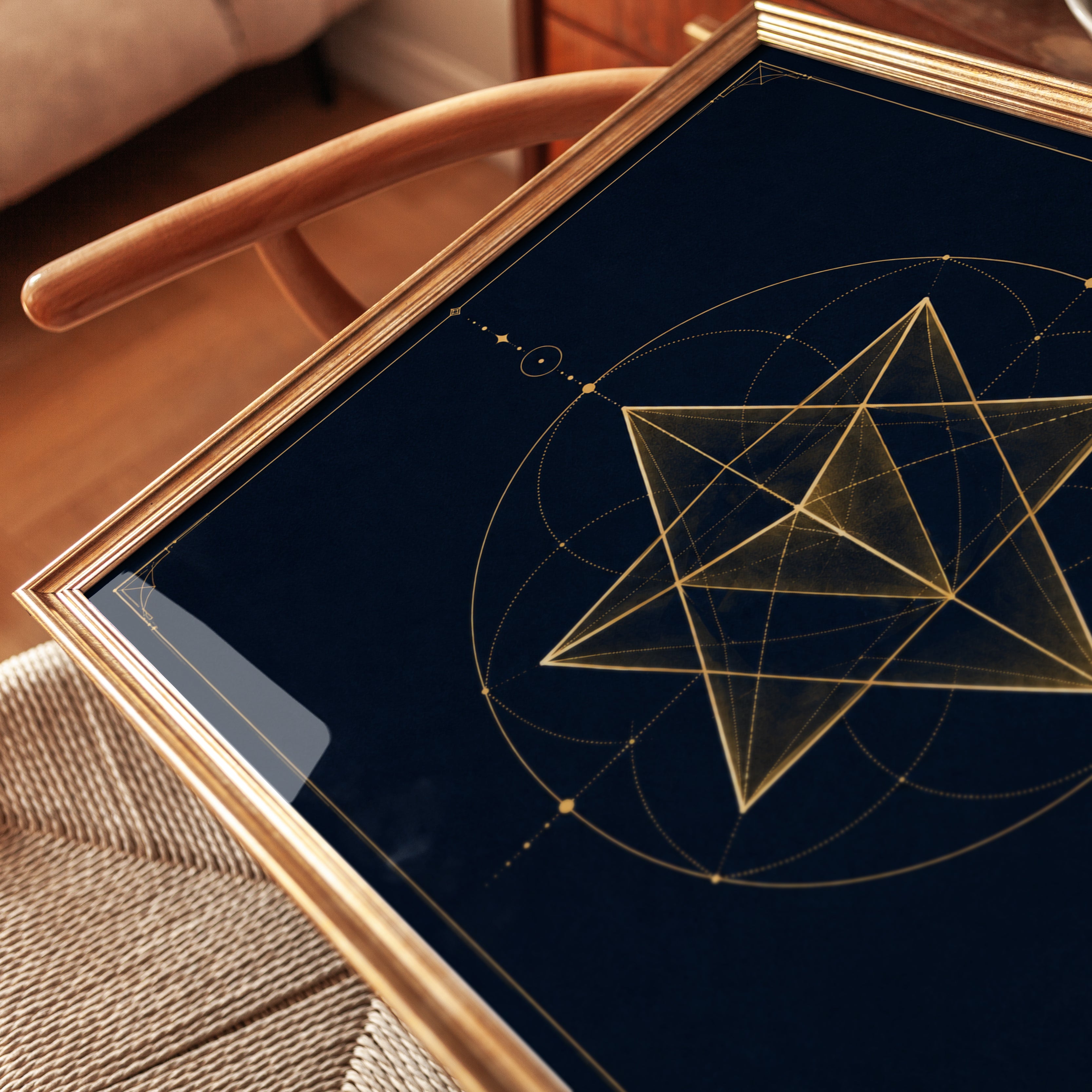 Merkaba Star Wall Art - detail
