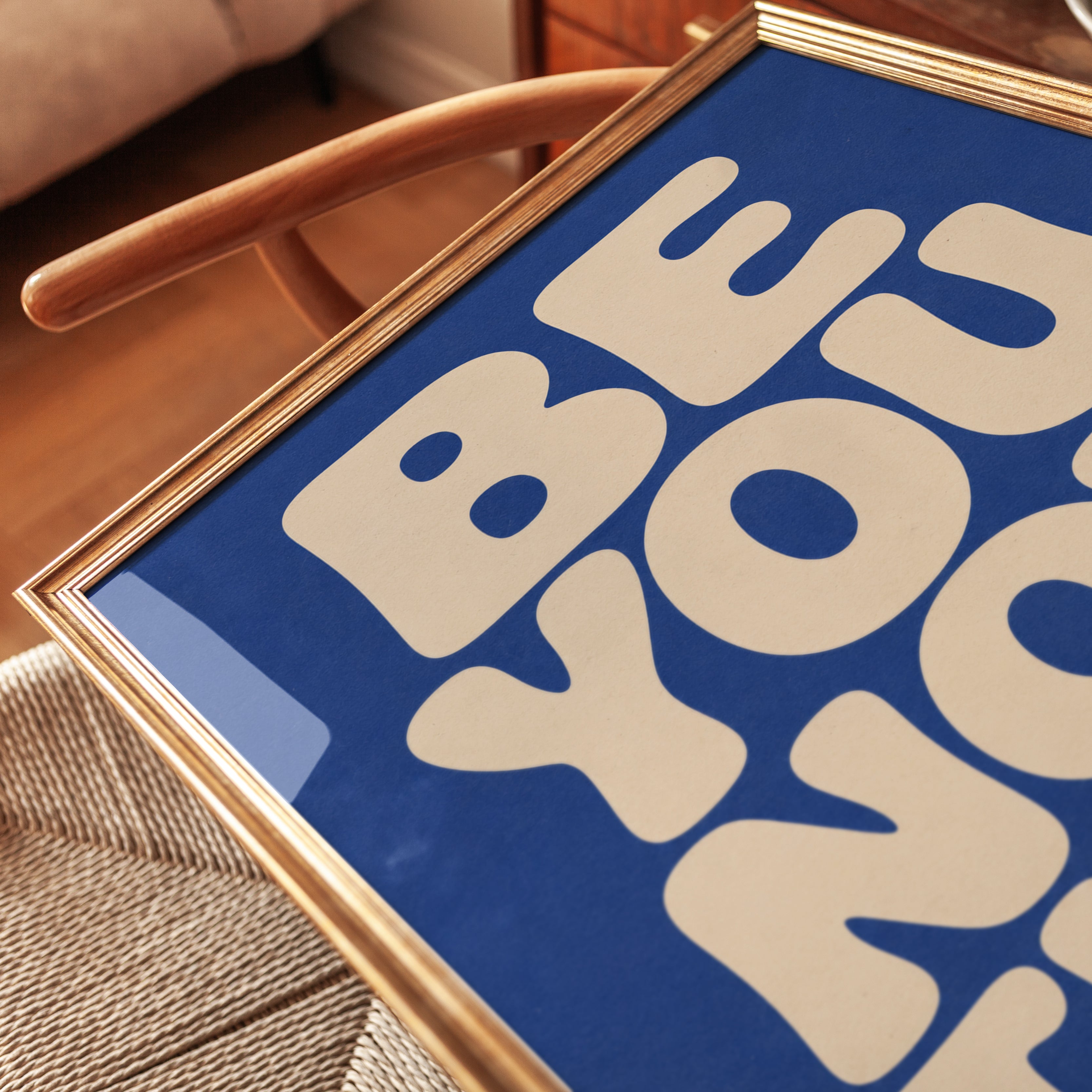 Motivational Wall Art: Be You Not Them Quote - detail