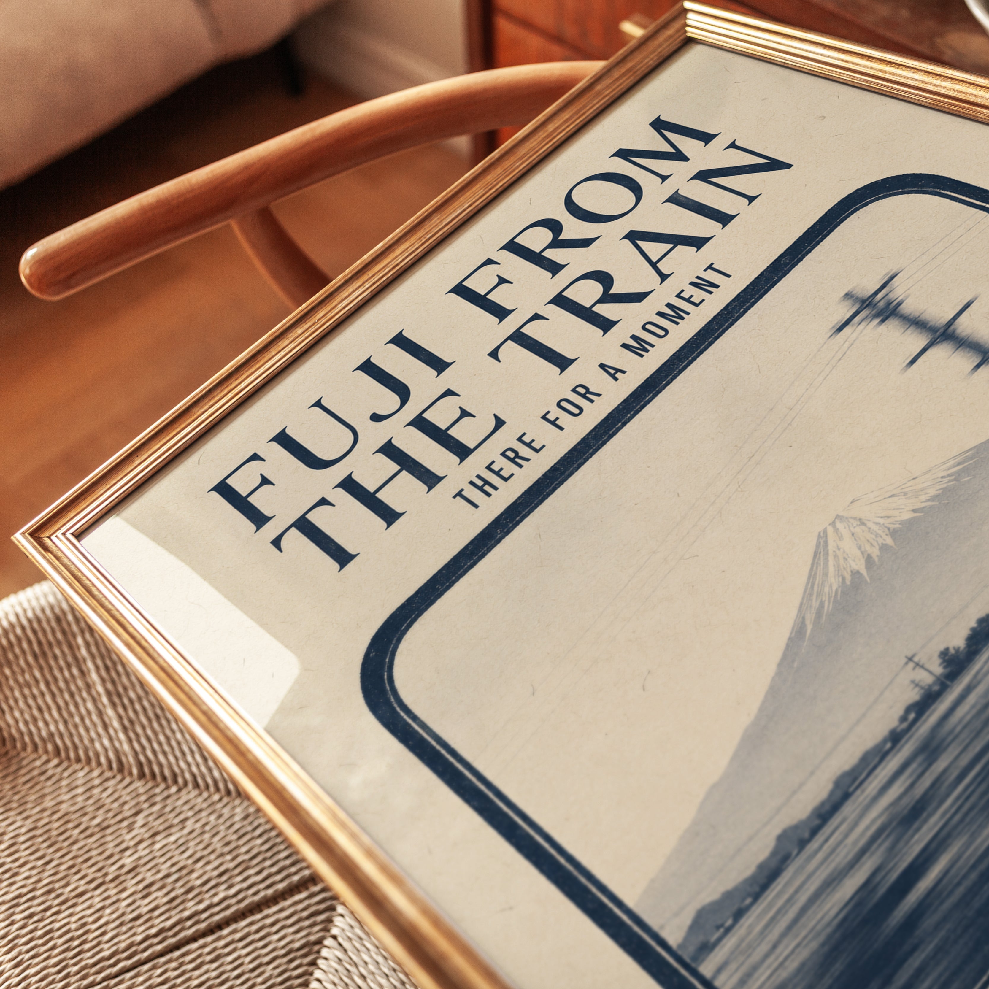 Japan Travel Poster – Mount Fuji Wall Art - detail