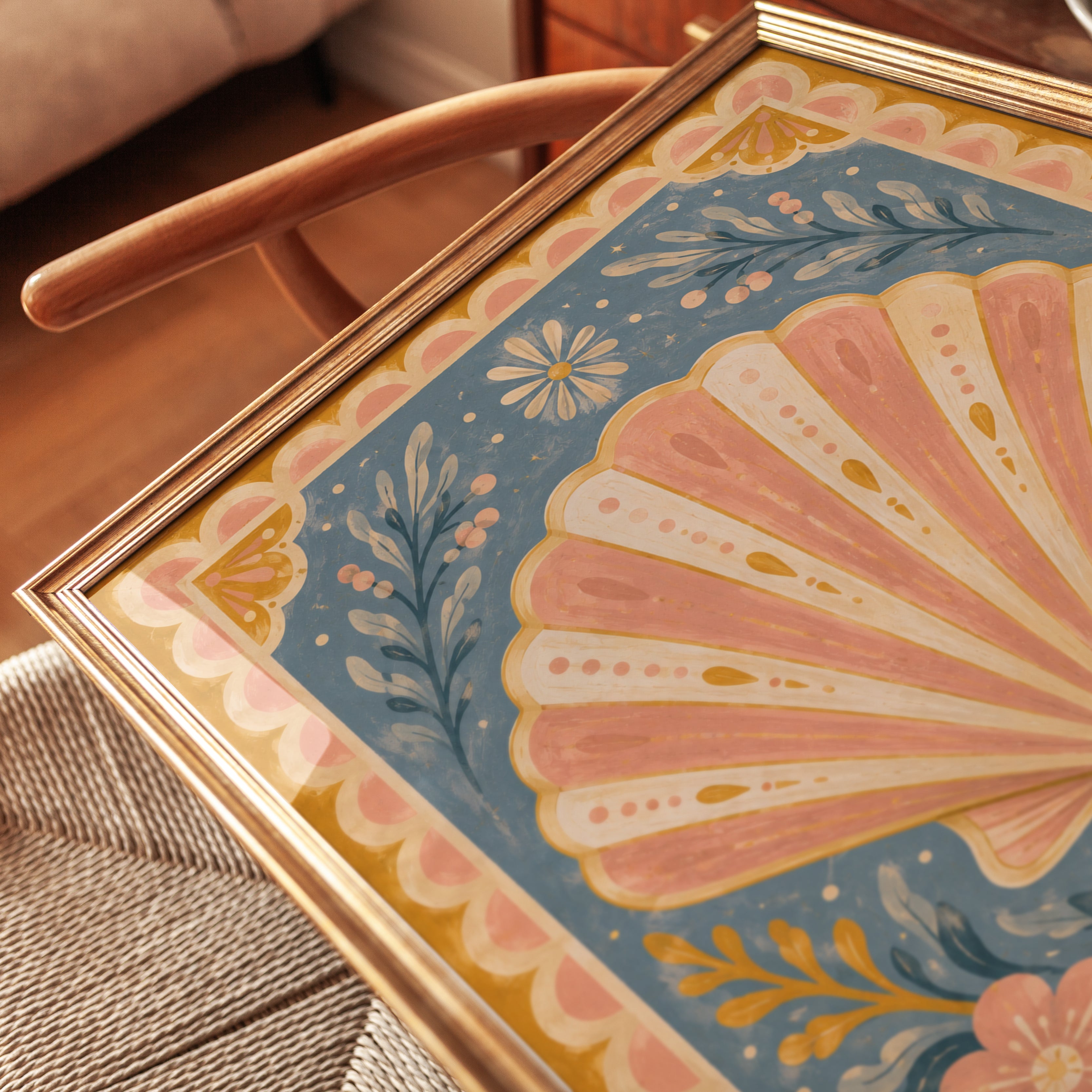 Seashell Wall Art – Coastal Decor Print - detail