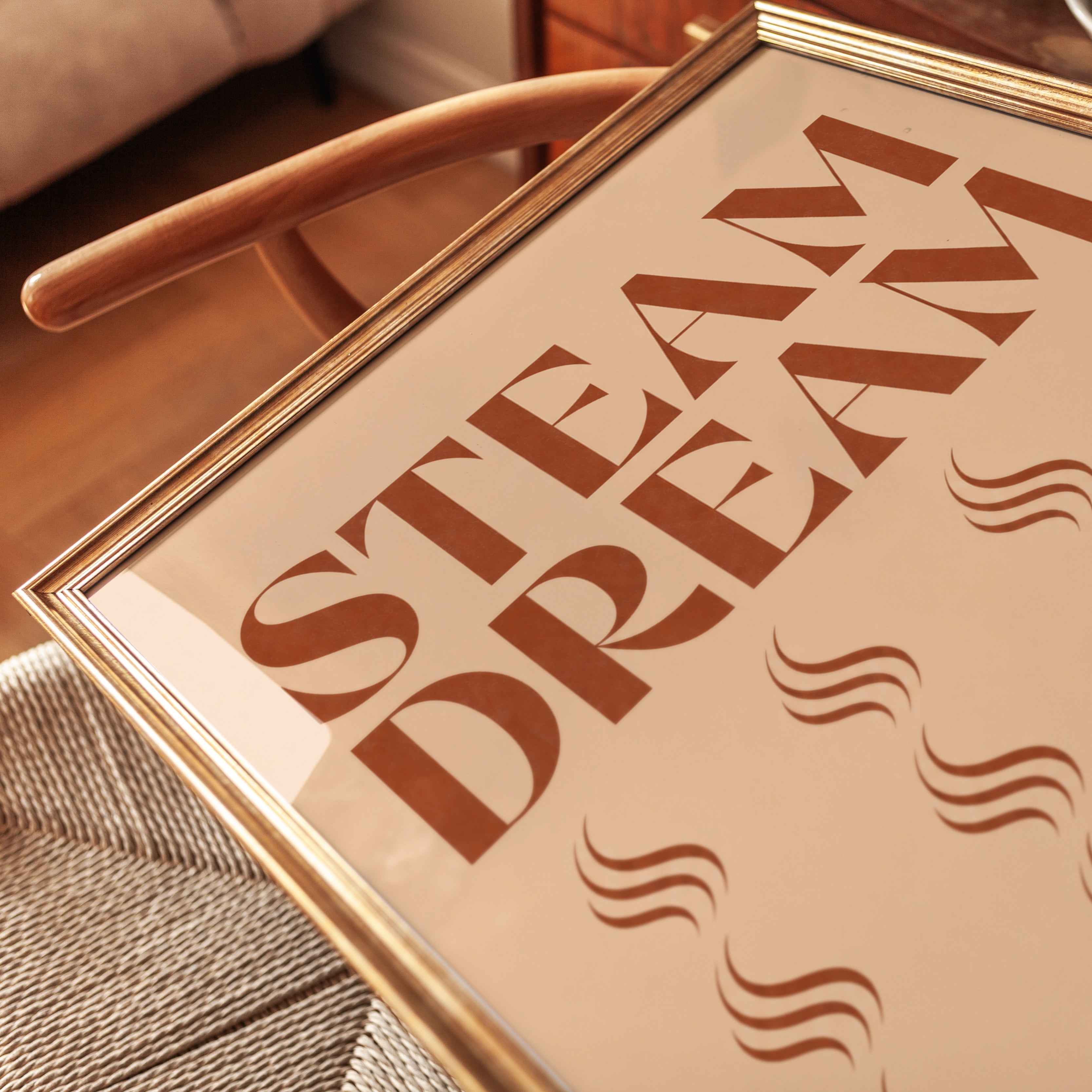 Retro Coffee Print – Vintage Typography - detail
