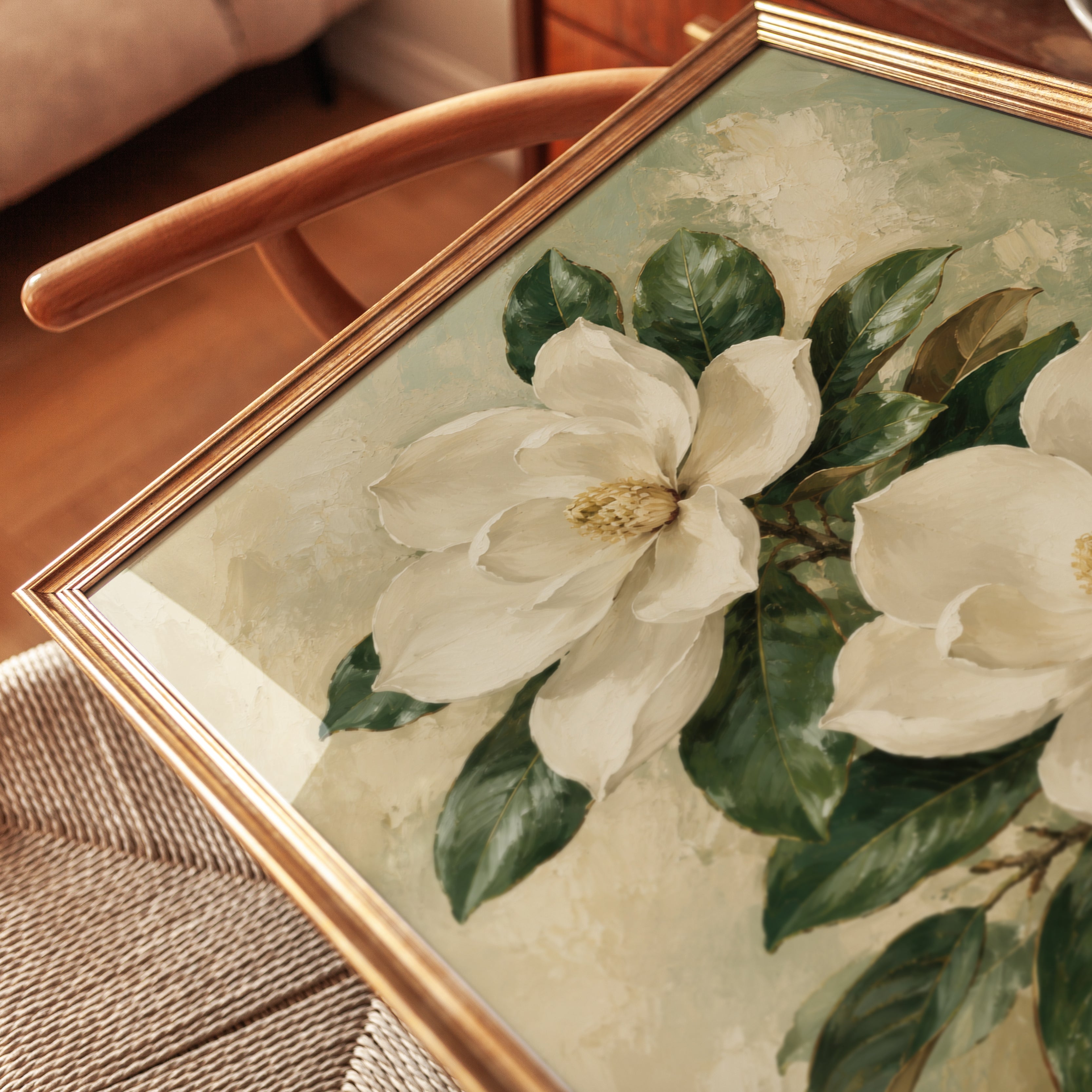 Magnolia Flower Wall Art - detail