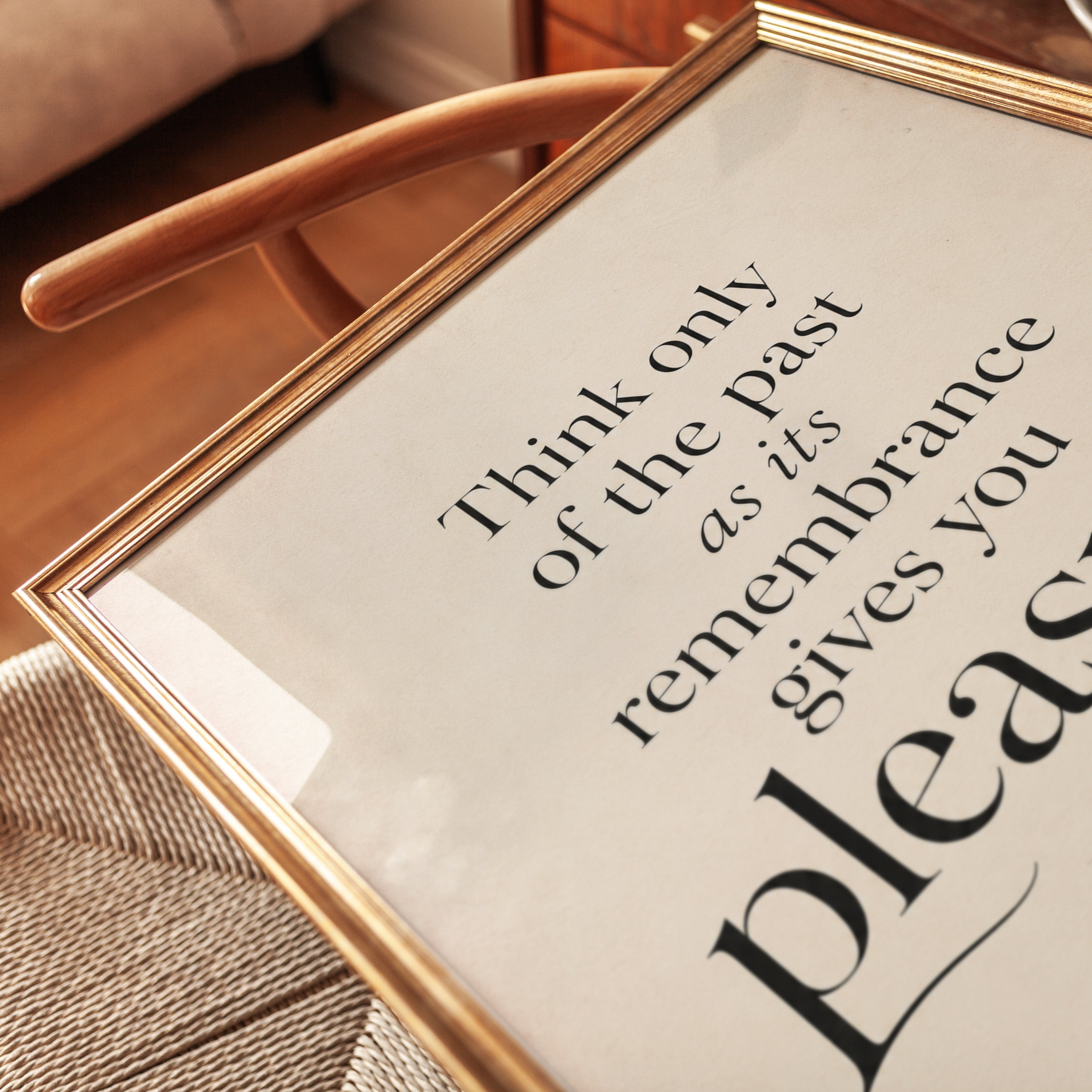 Literary Quote Print – Jane Austen Wall Art - detail